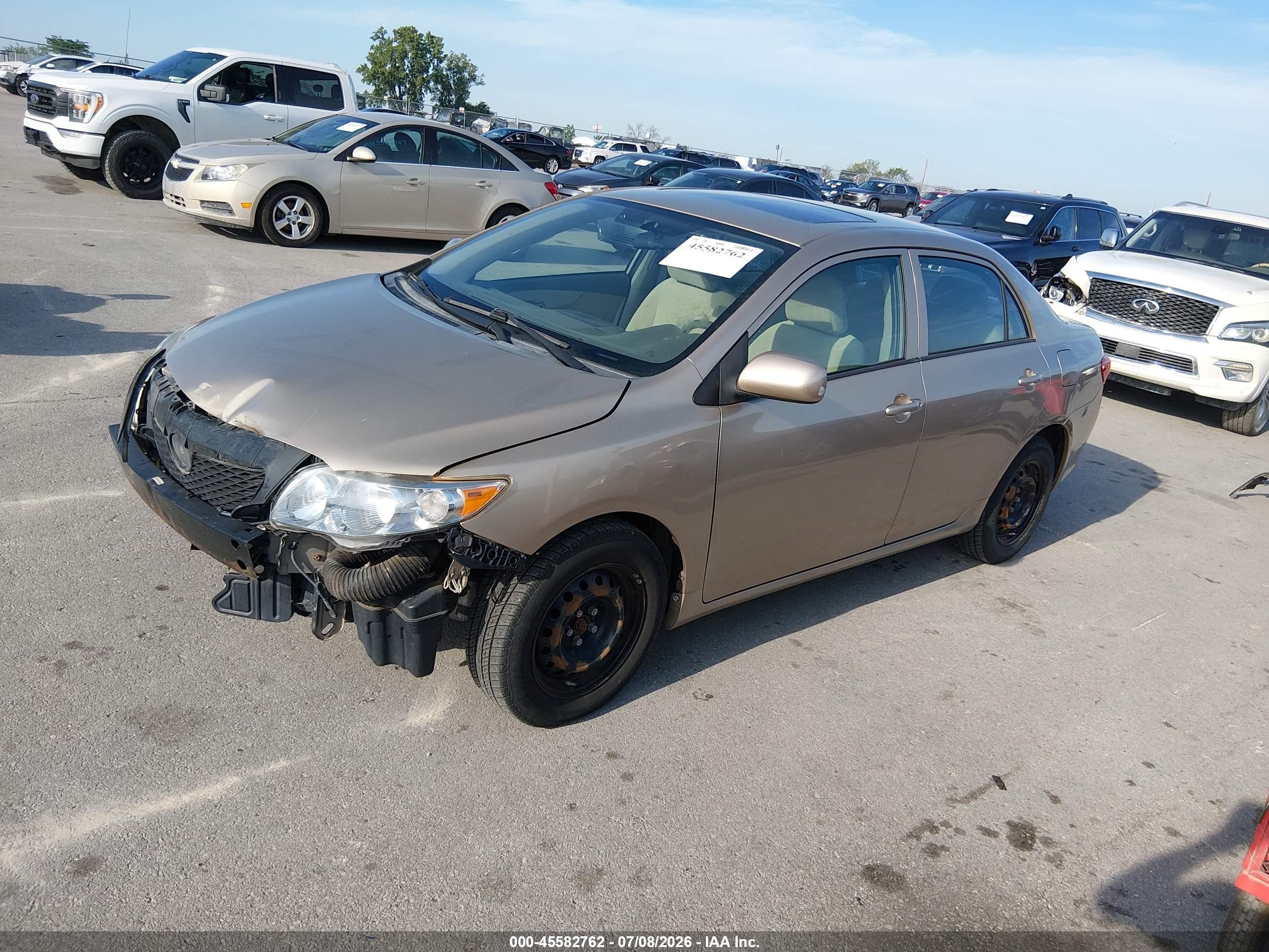 2010 Toyota Corolla Le Gold vin: 1NXBU4EE9AZ176382