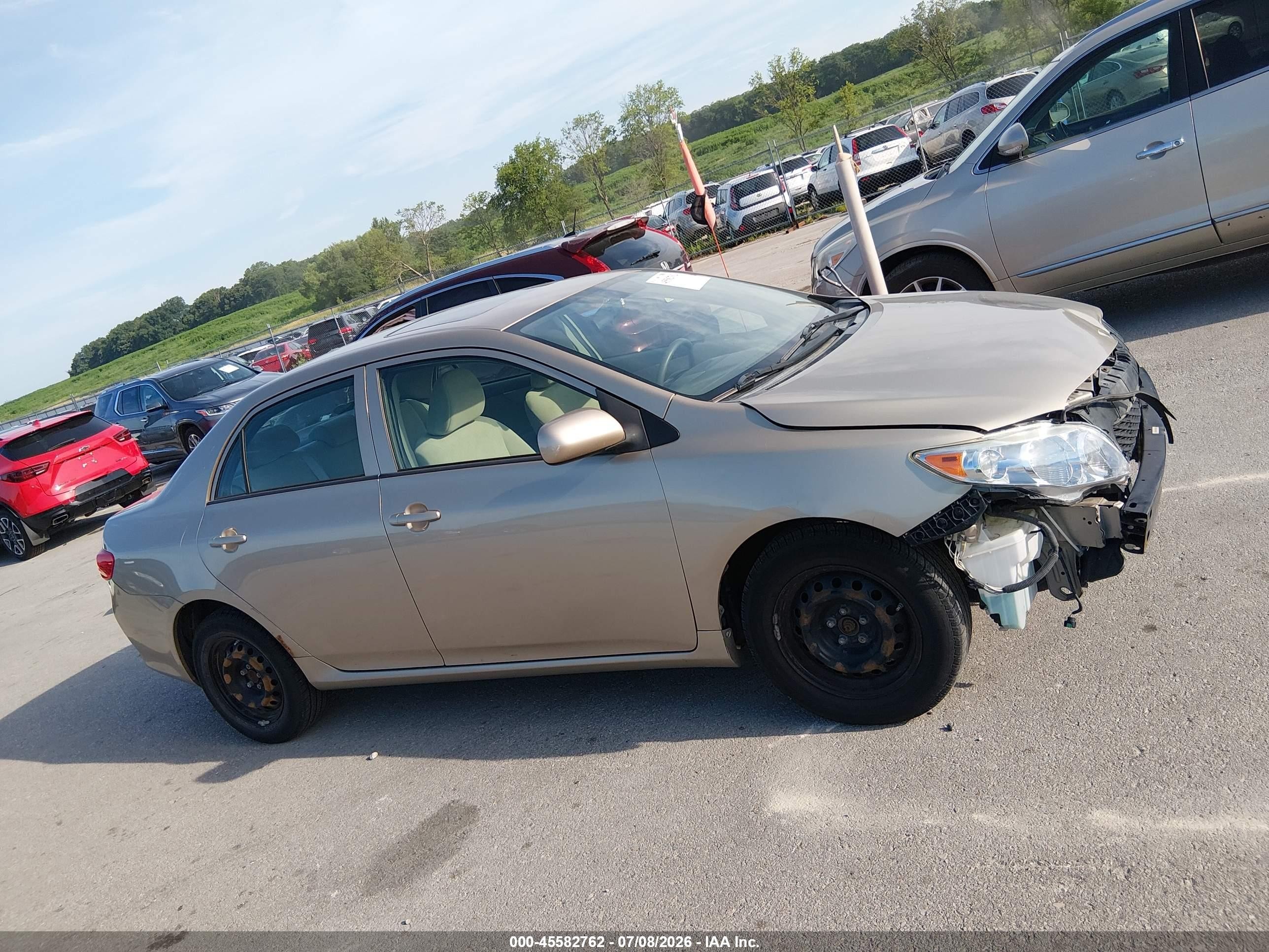 2010 Toyota Corolla Le Gold vin: 1NXBU4EE9AZ176382