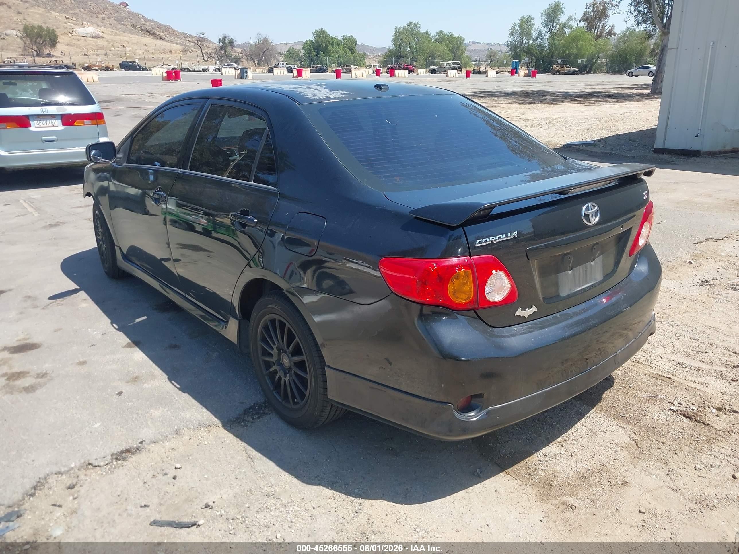 2010 Toyota Corolla S Black vin: 1NXBU4EE9AZ202155
