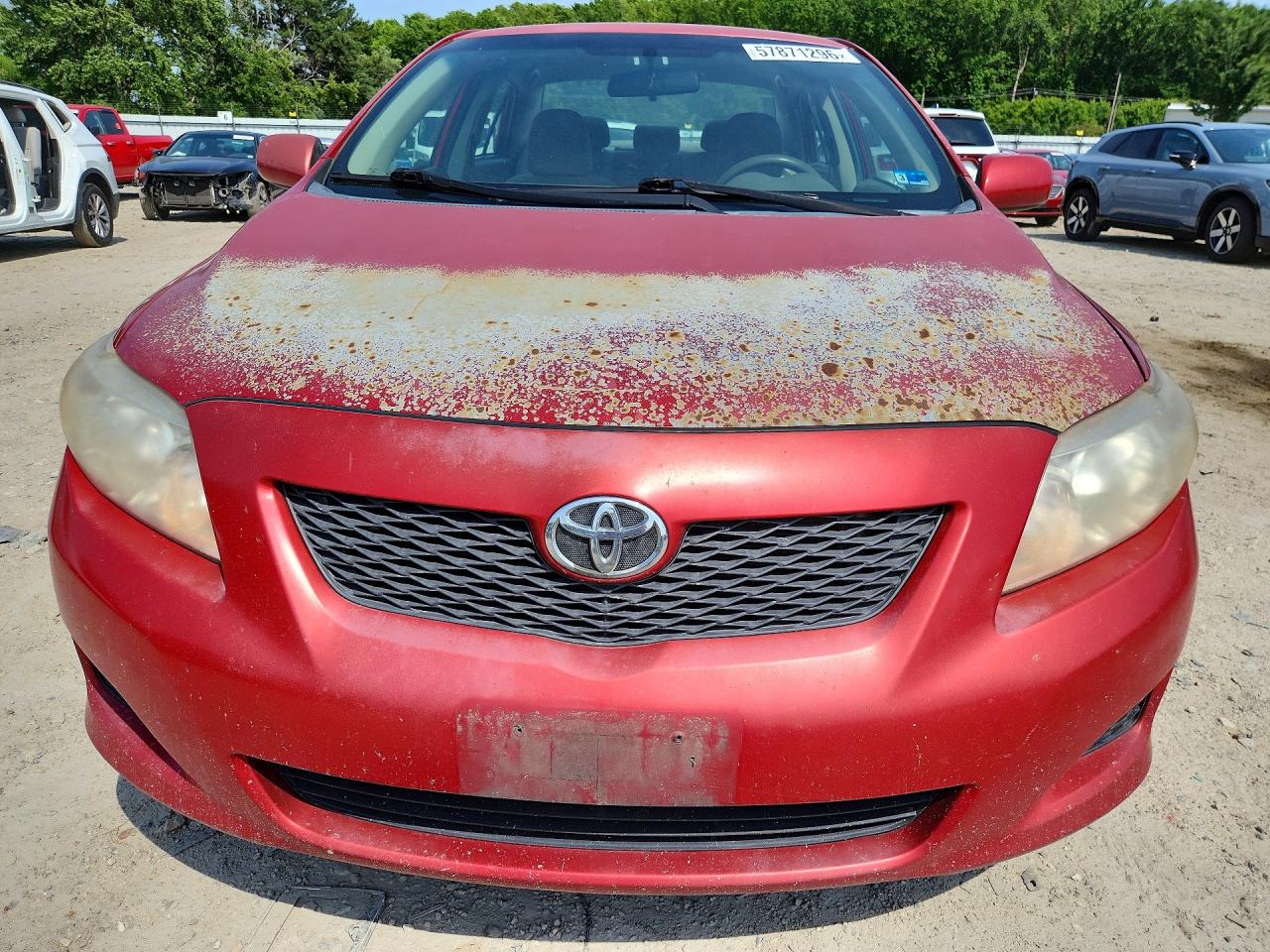 2010 Toyota Corolla Le Red vin: 1NXBU4EE9AZ204178