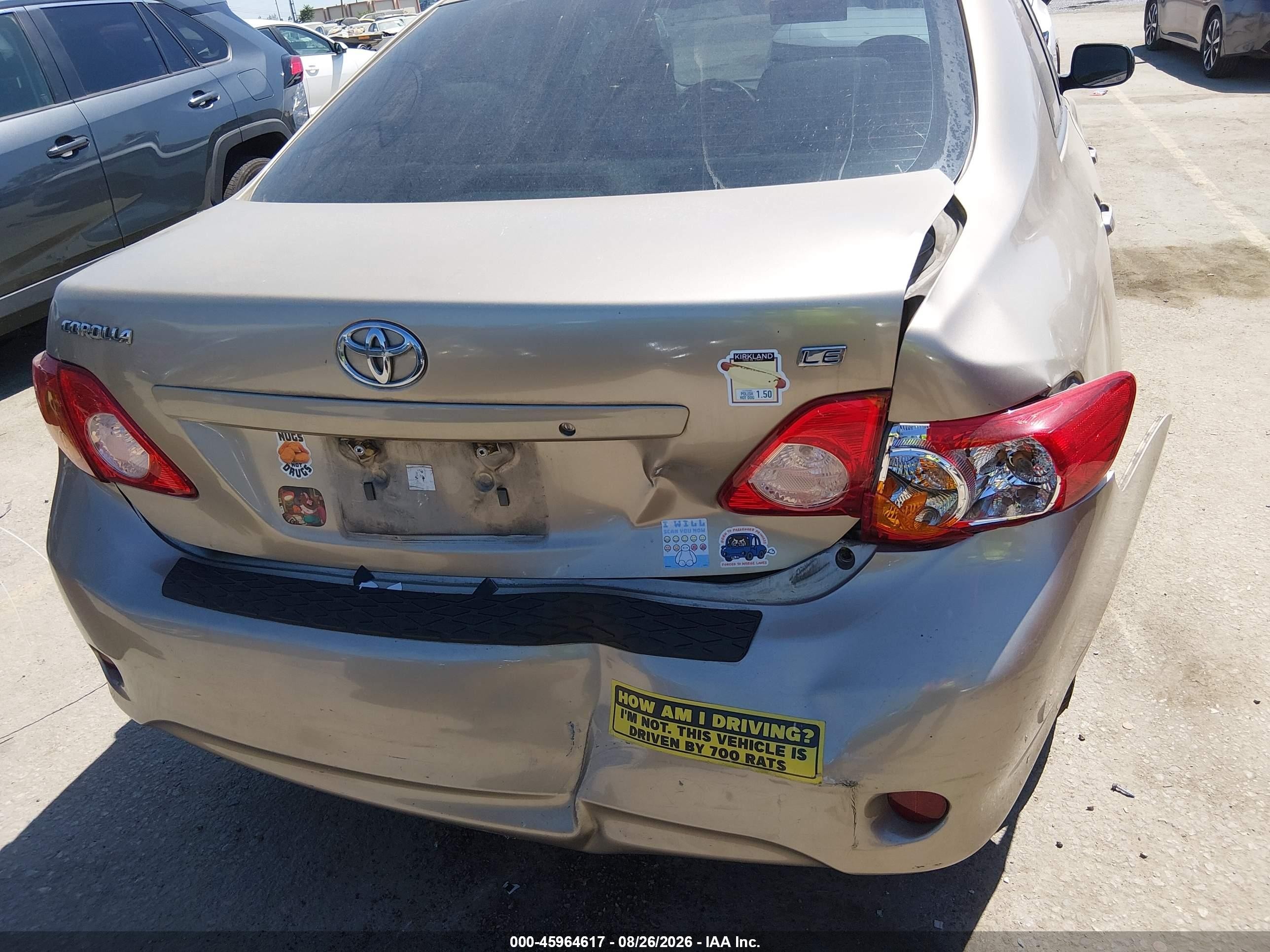 2010 Toyota Corolla Le Tan vin: 1NXBU4EE9AZ210207