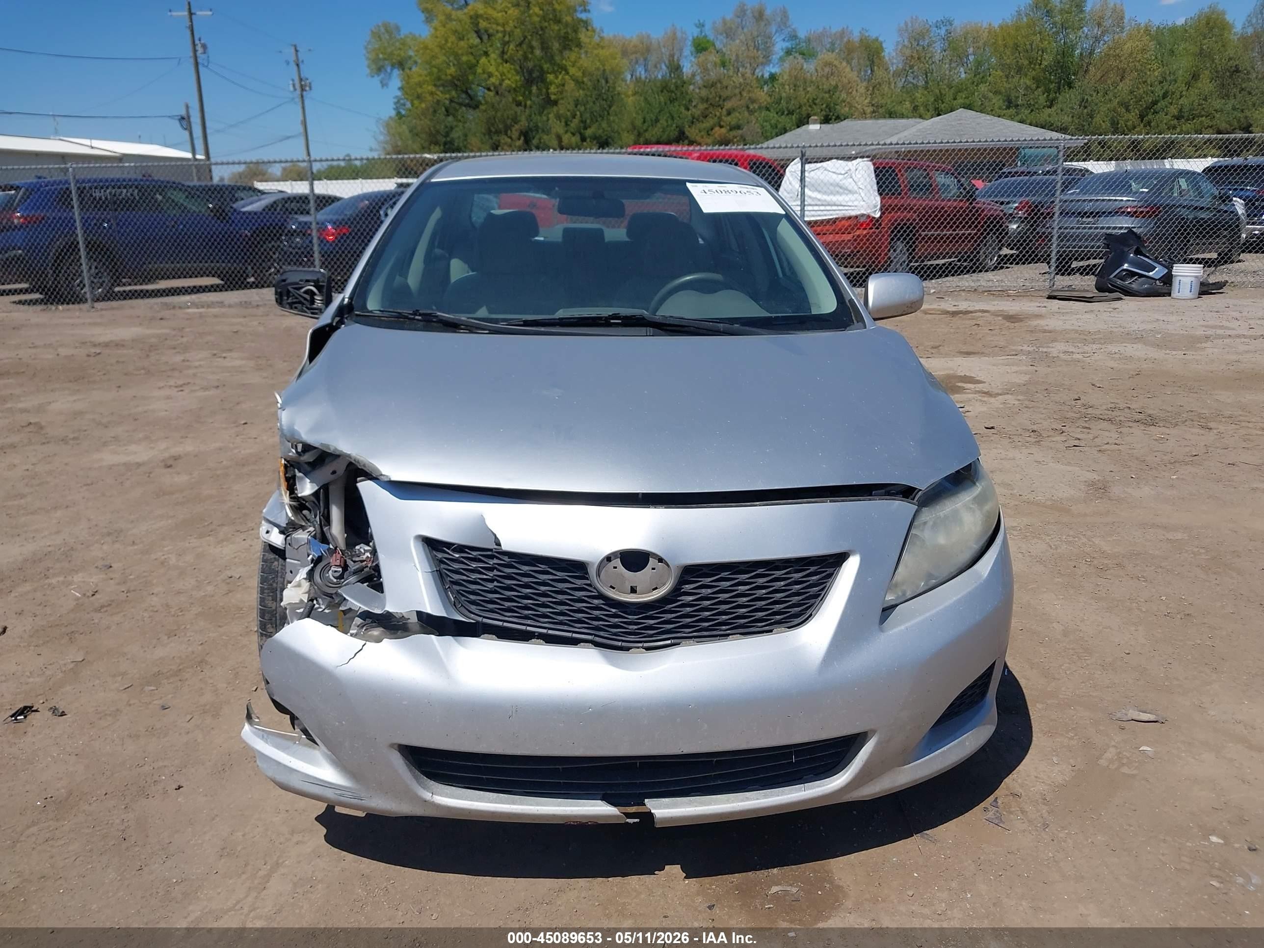 2010 Toyota Corolla Le Silver vin: 1NXBU4EE9AZ218601