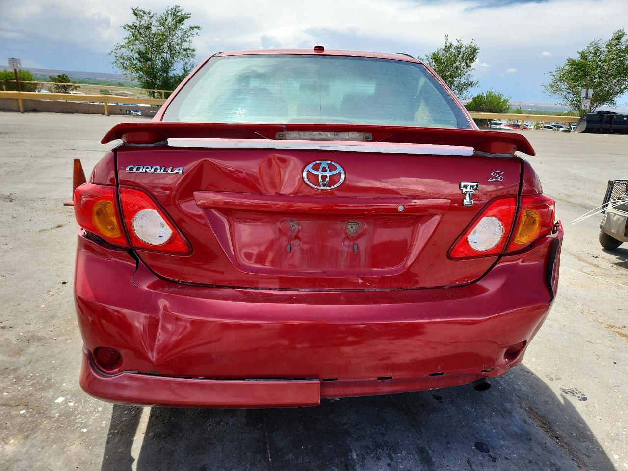 2010 Toyota Corolla S Red vin: 1NXBU4EE9AZ246169