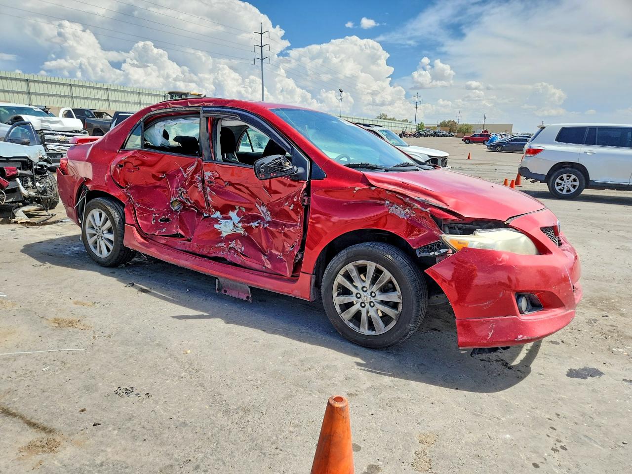 2010 Toyota Corolla S Red vin: 1NXBU4EE9AZ246169