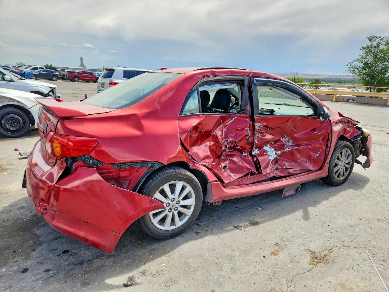 2010 Toyota Corolla S Red vin: 1NXBU4EE9AZ246169