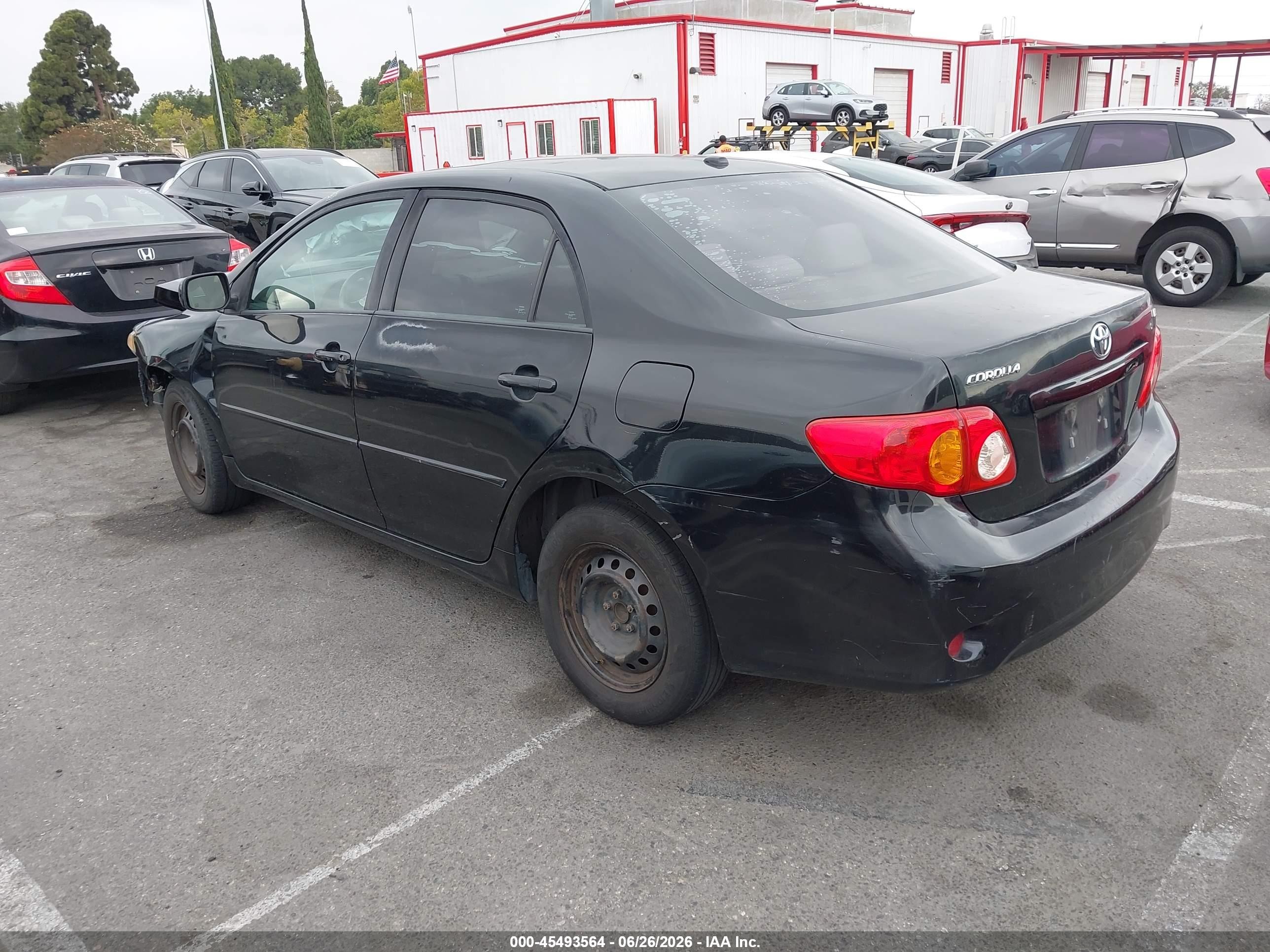 2010 Toyota Corolla Le Black vin: 1NXBU4EE9AZ256295
