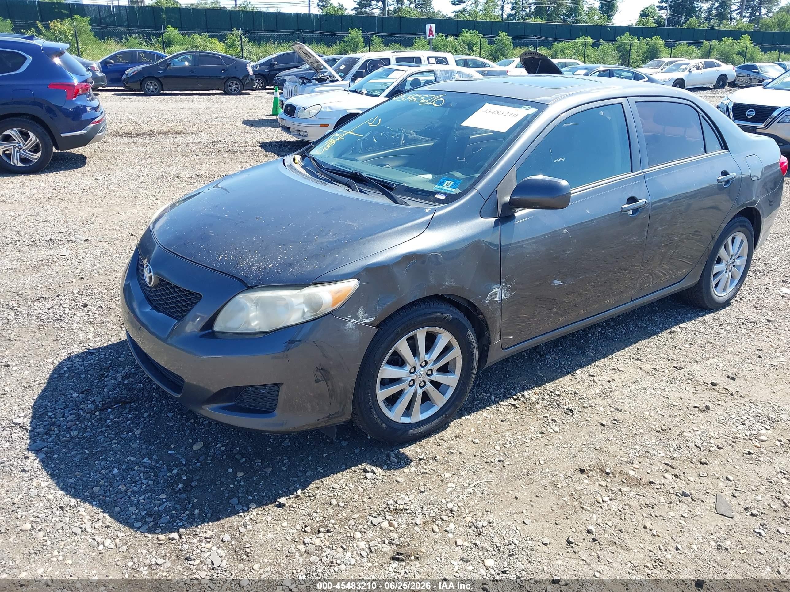 2010 Toyota Corolla Le Gray vin: 1NXBU4EE9AZ276143