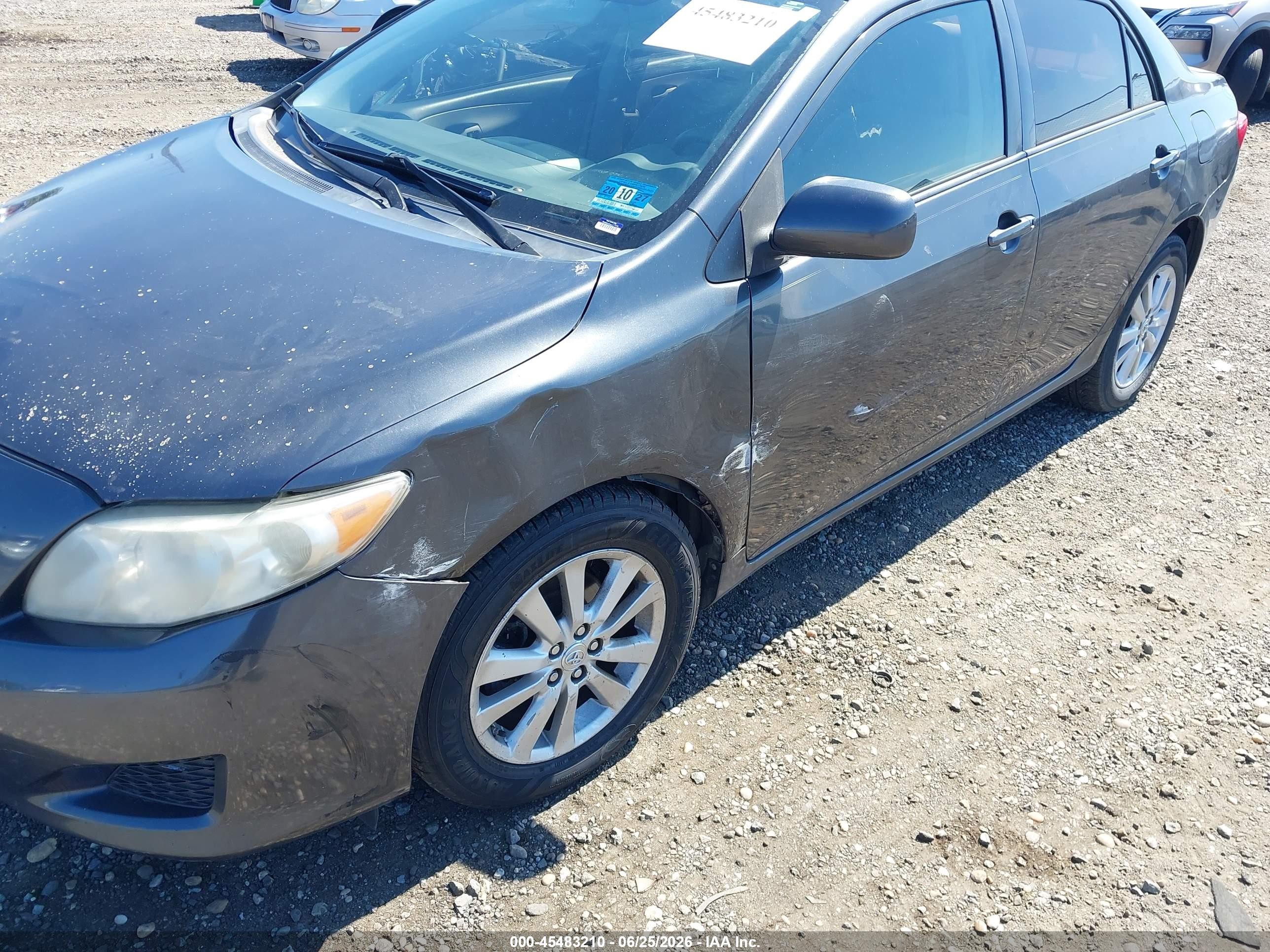 2010 Toyota Corolla Le Gray vin: 1NXBU4EE9AZ276143