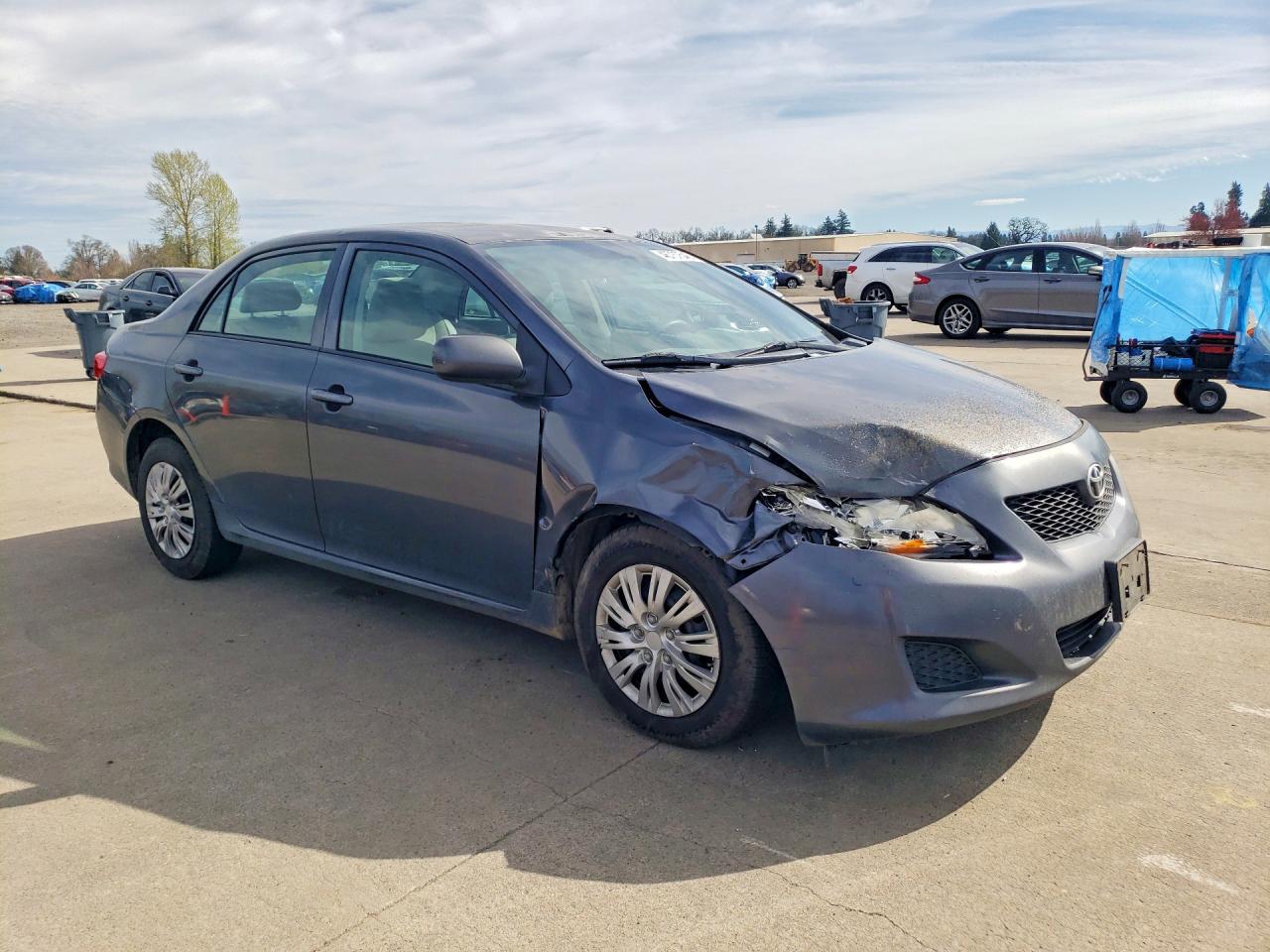 2010 Toyota Corolla Le Gray vin: 1NXBU4EE9AZ282444