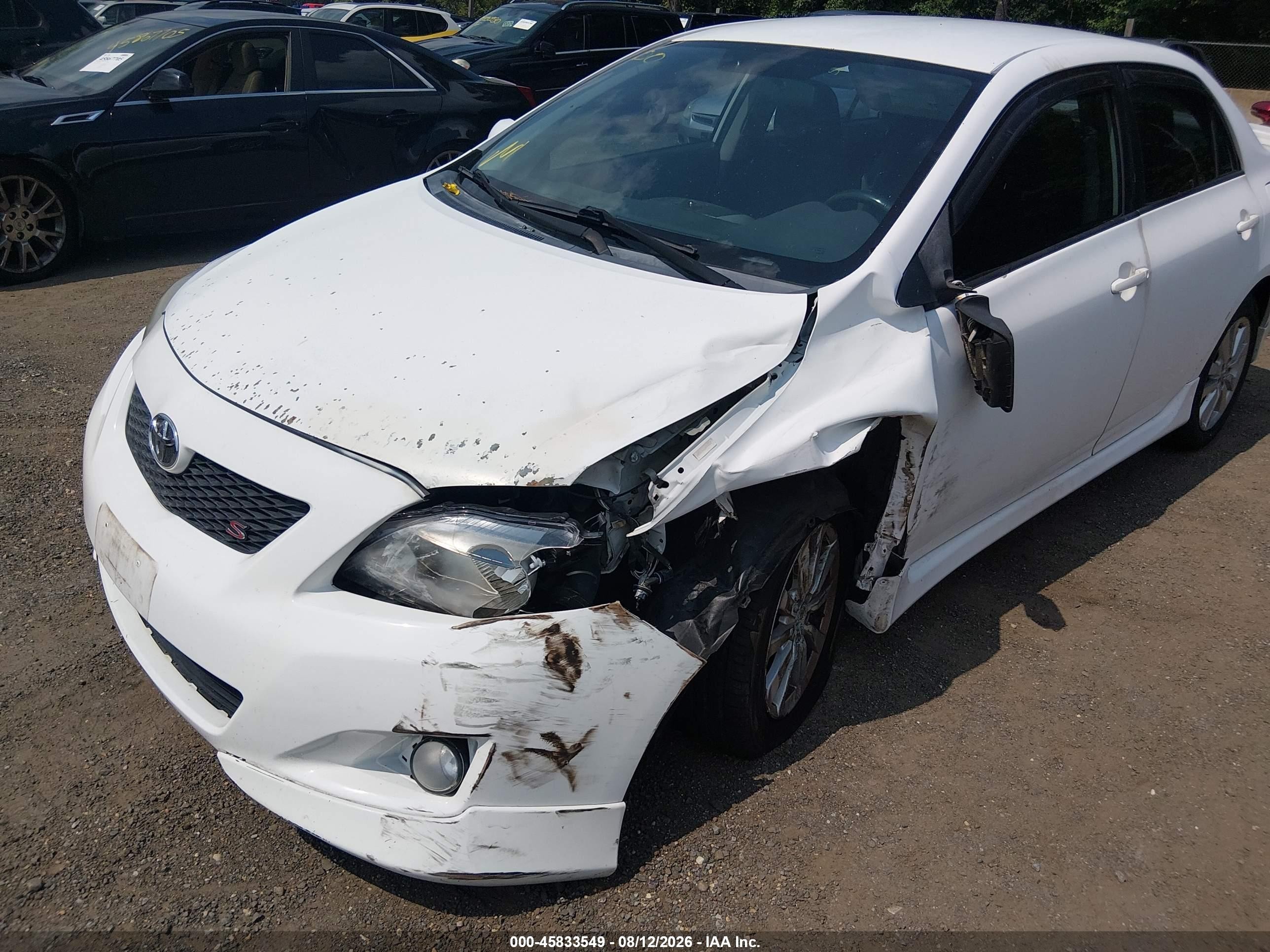 2010 Toyota Corolla S White vin: 1NXBU4EE9AZ291998