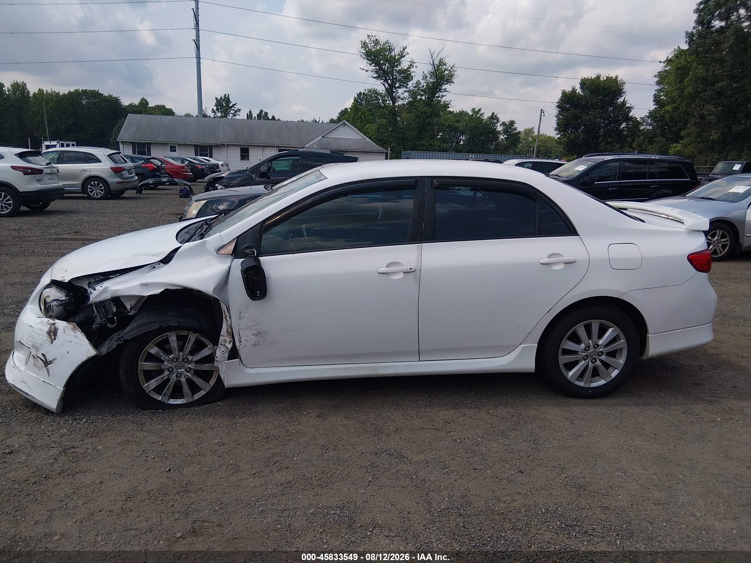 2010 Toyota Corolla S White vin: 1NXBU4EE9AZ291998