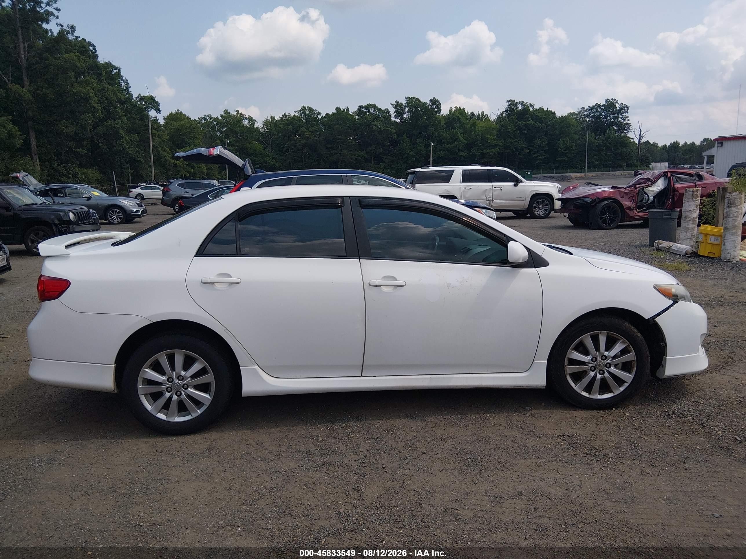 2010 Toyota Corolla S White vin: 1NXBU4EE9AZ291998
