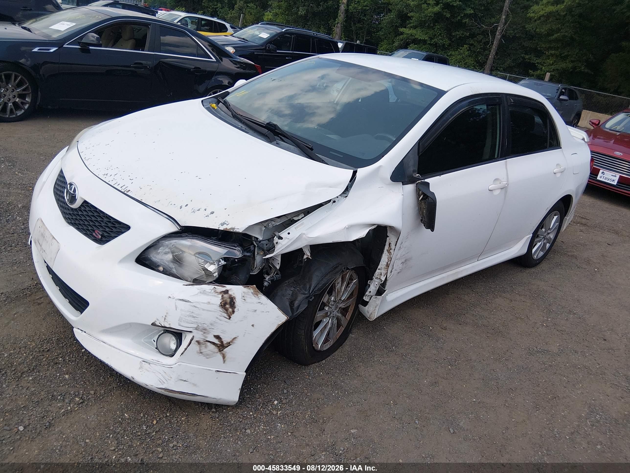 2010 Toyota Corolla S White vin: 1NXBU4EE9AZ291998