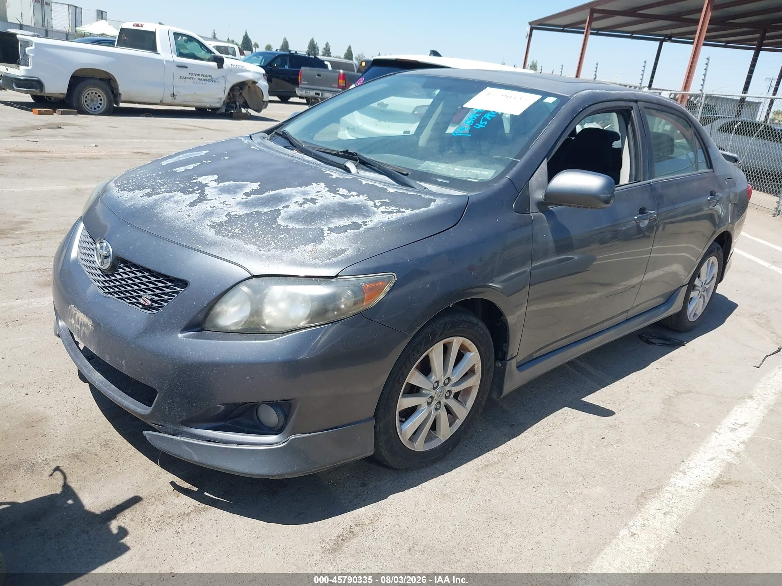 2010 Toyota Corolla S Gray vin: 1NXBU4EE9AZ295758