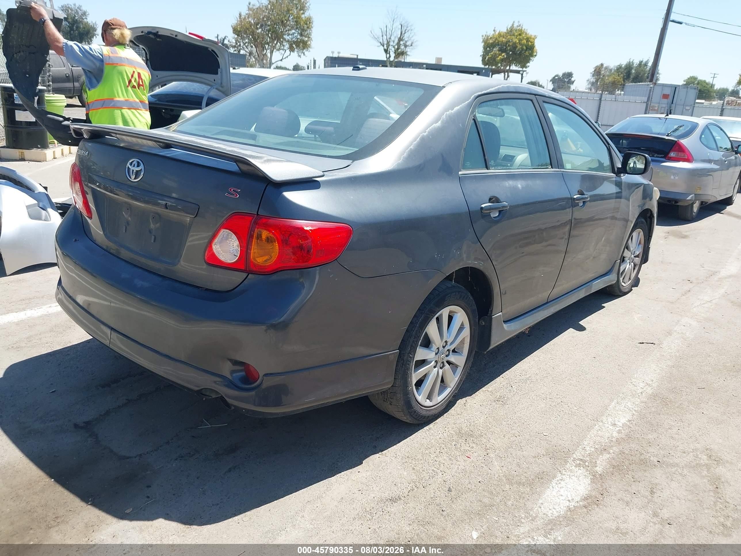 2010 Toyota Corolla S Gray vin: 1NXBU4EE9AZ295758