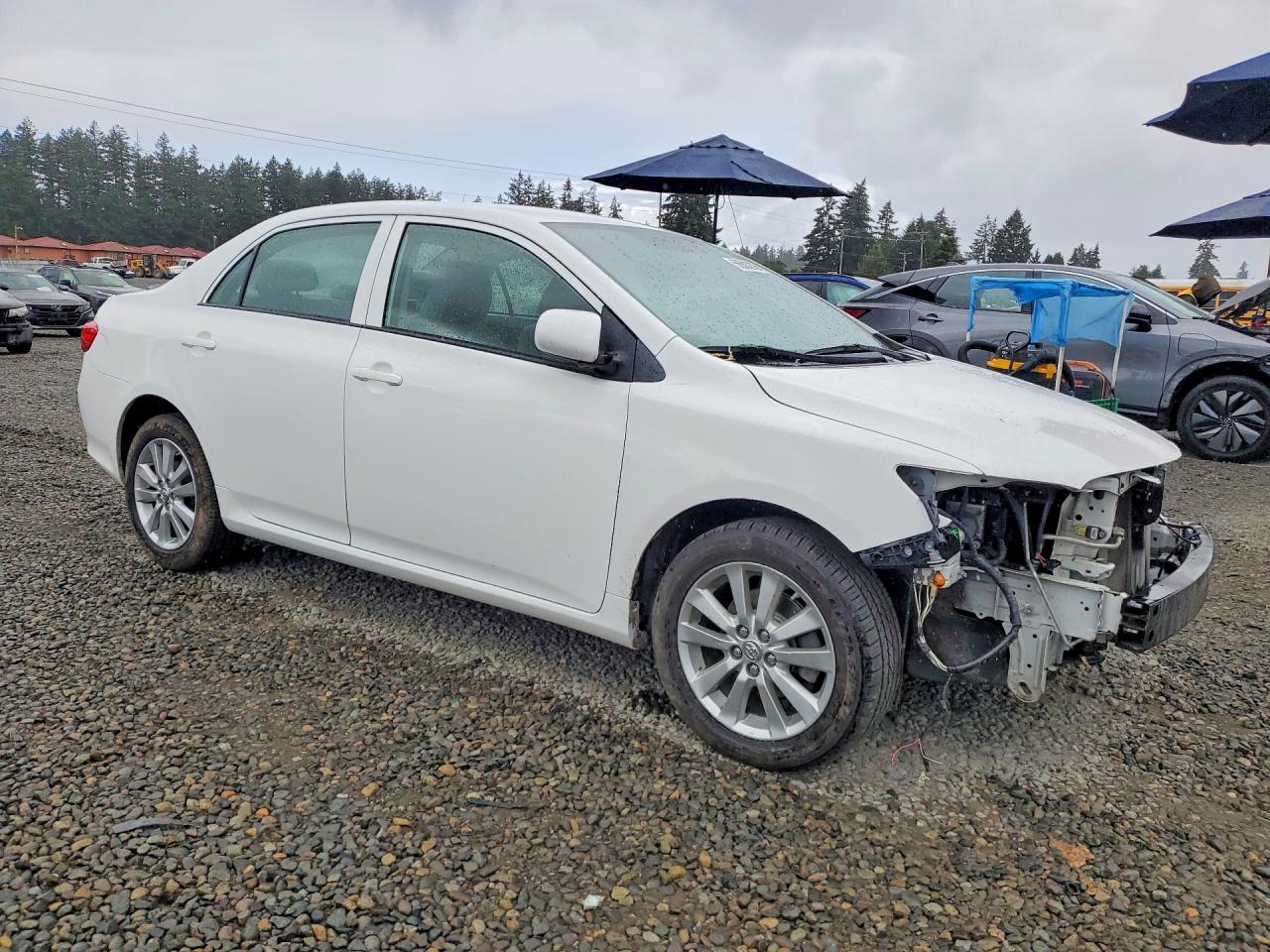 2010 Toyota Corolla Le White vin: 1NXBU4EE9AZ301140
