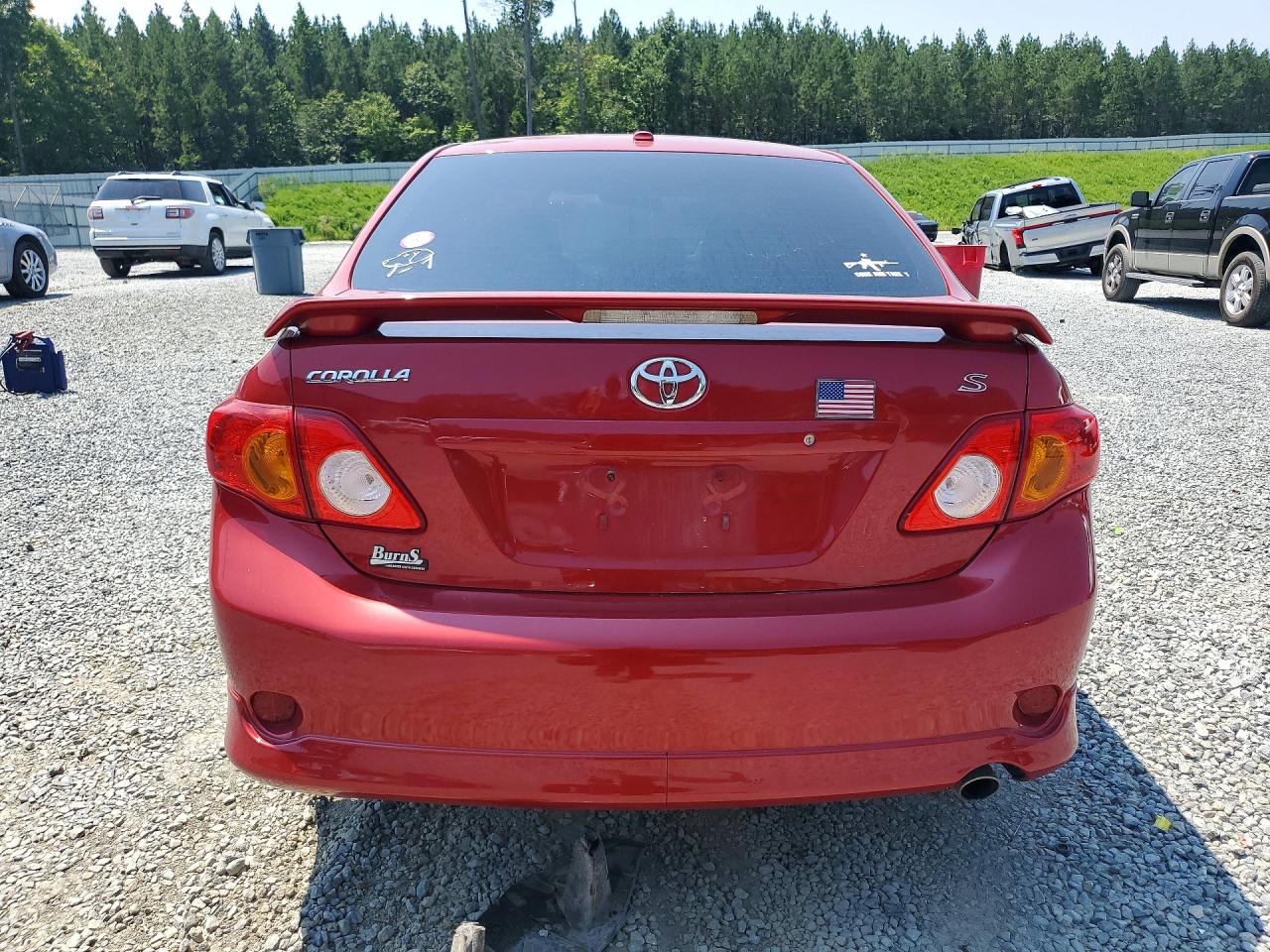 2010 Toyota Corolla S Red vin: 1NXBU4EE9AZ301347