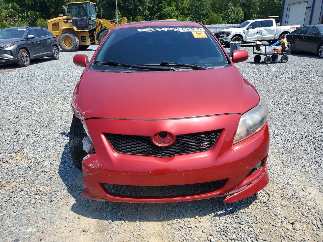2010 Toyota Corolla S Red vin: 1NXBU4EE9AZ301347