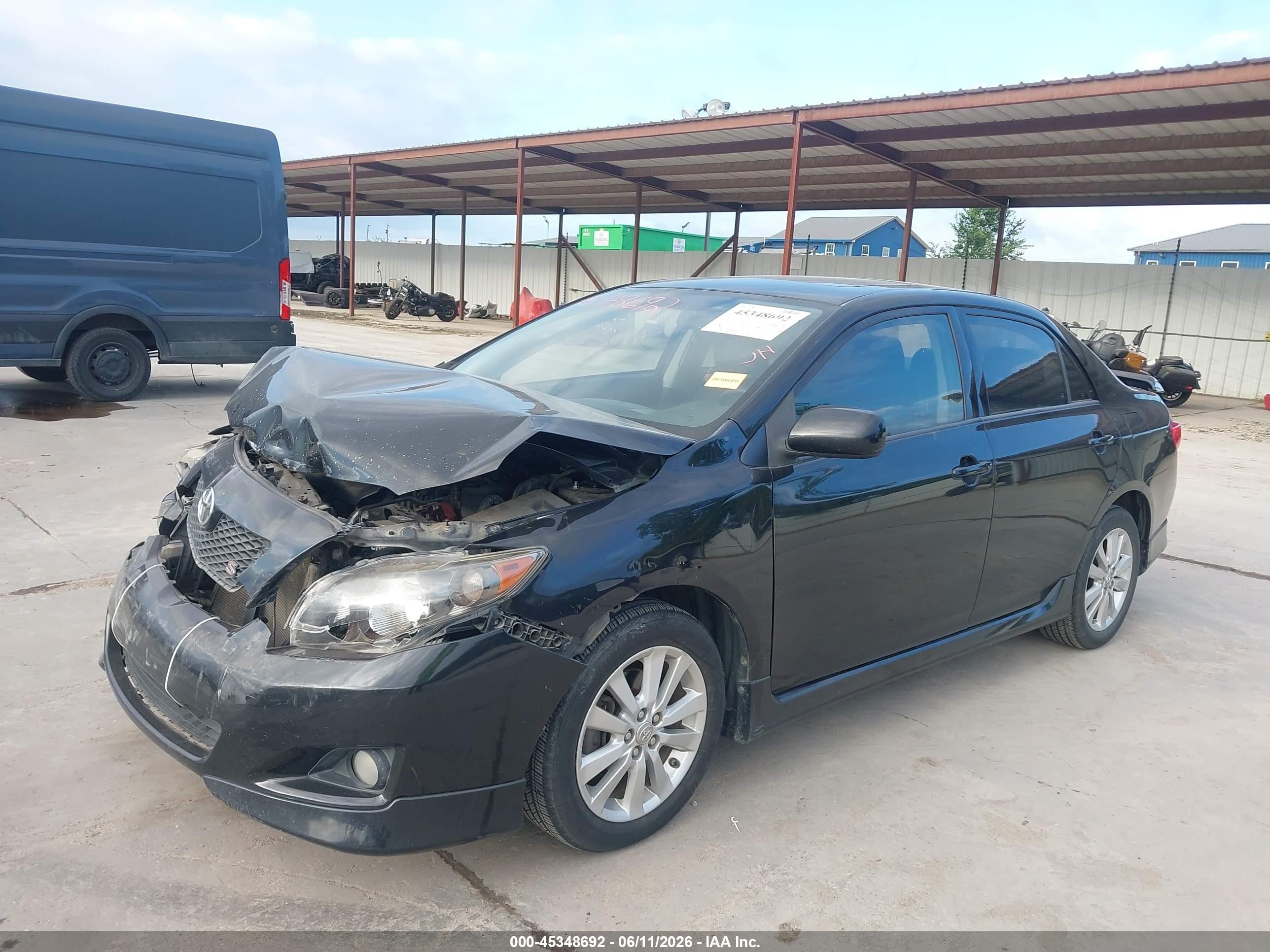 2010 Toyota Corolla S Black vin: 1NXBU4EE9AZ346112