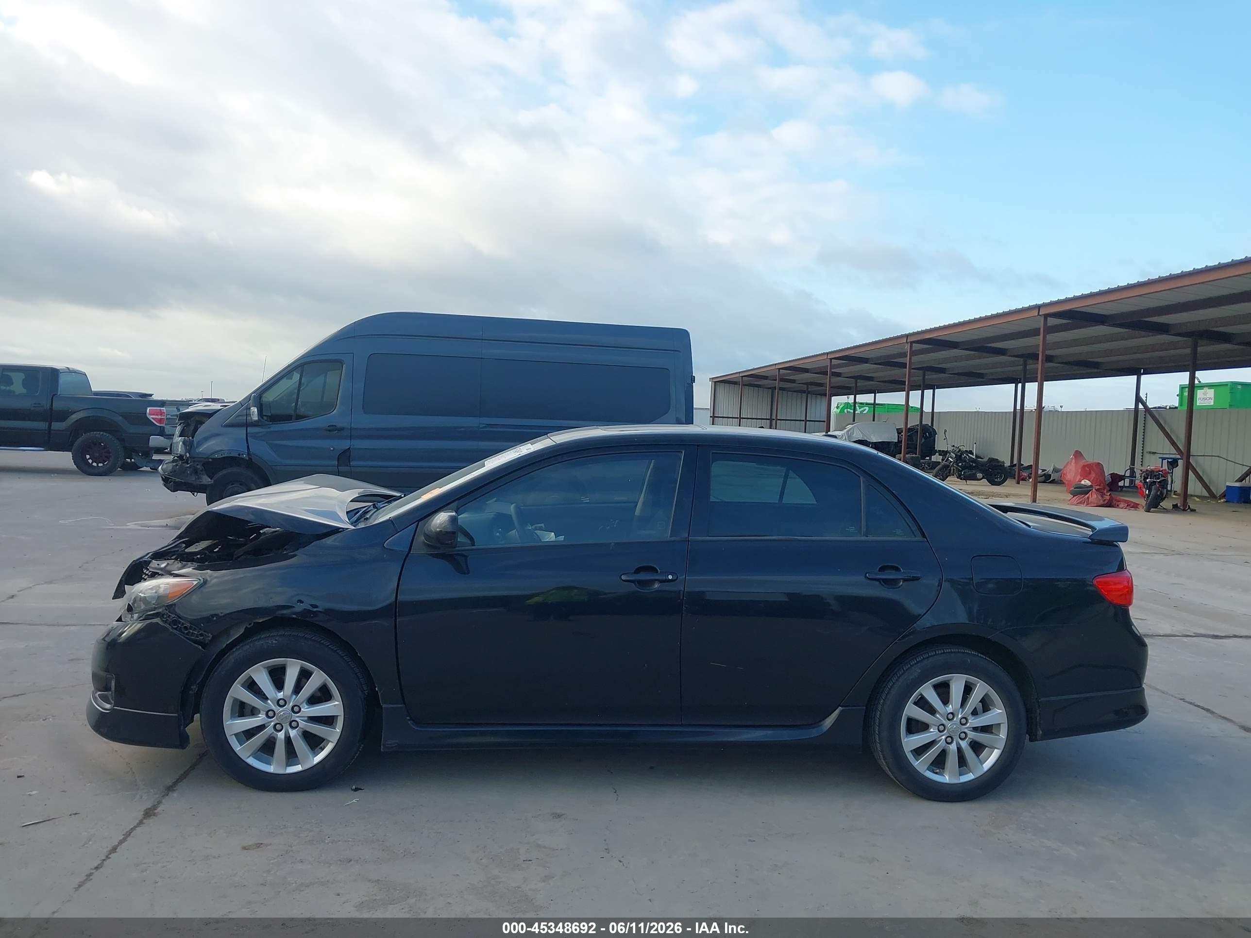 2010 Toyota Corolla S Black vin: 1NXBU4EE9AZ346112
