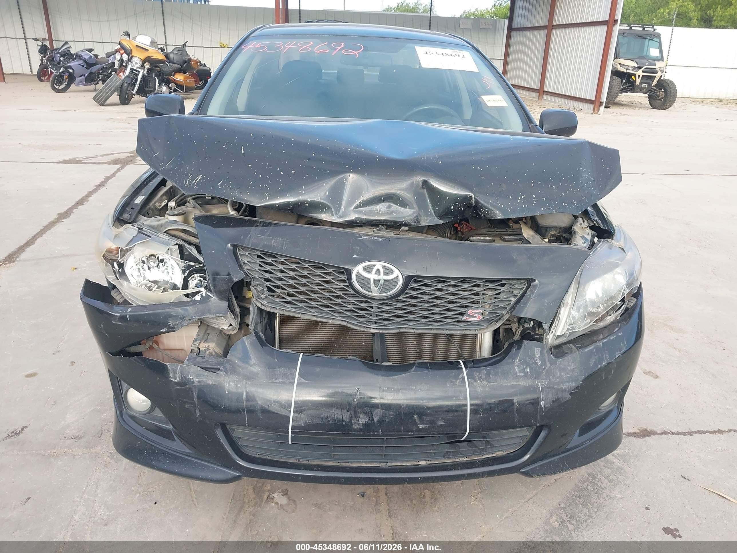 2010 Toyota Corolla S Black vin: 1NXBU4EE9AZ346112