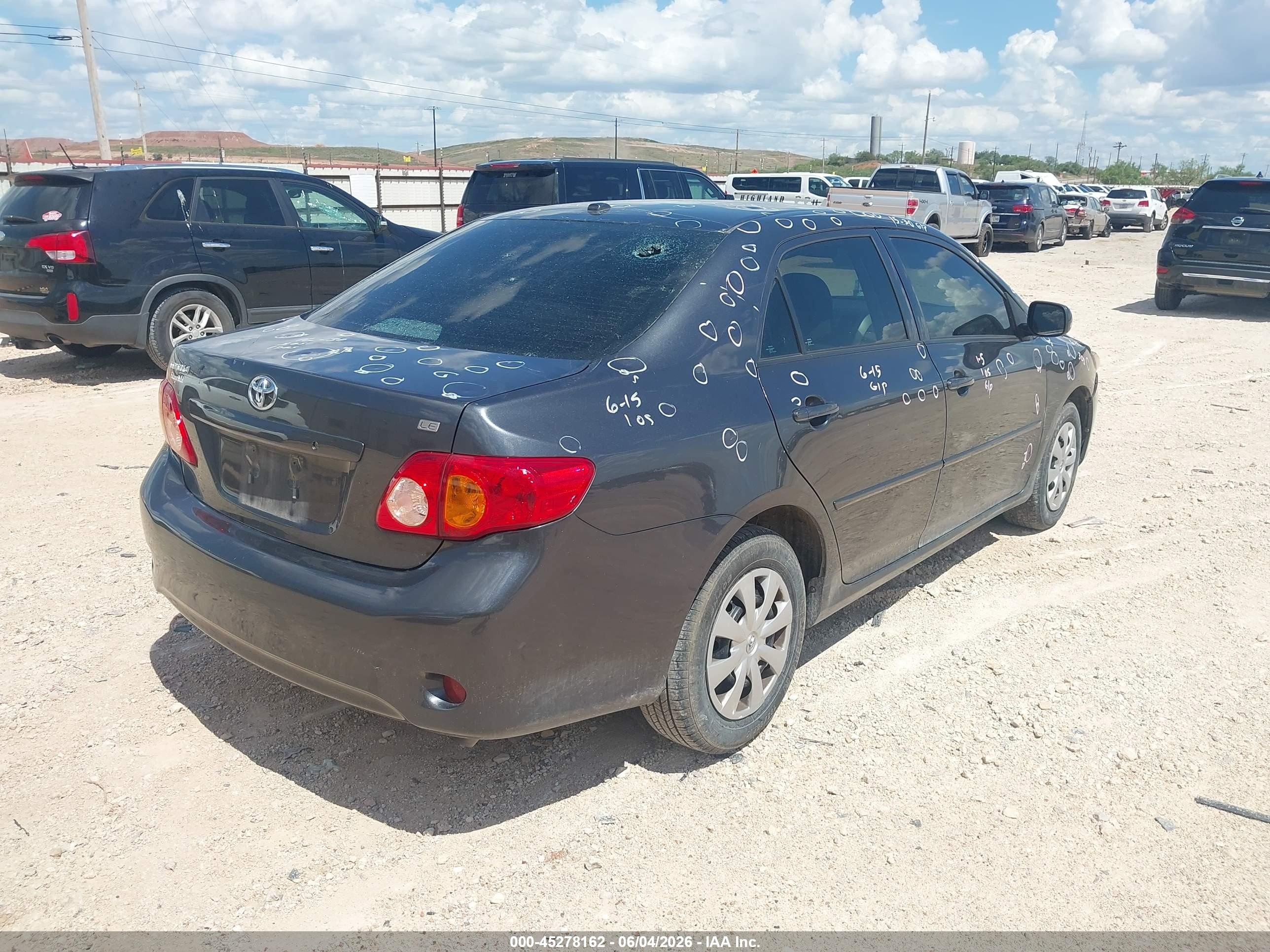 2010 Toyota Corolla Le Gray vin: 1NXBU4EE9AZ360267
