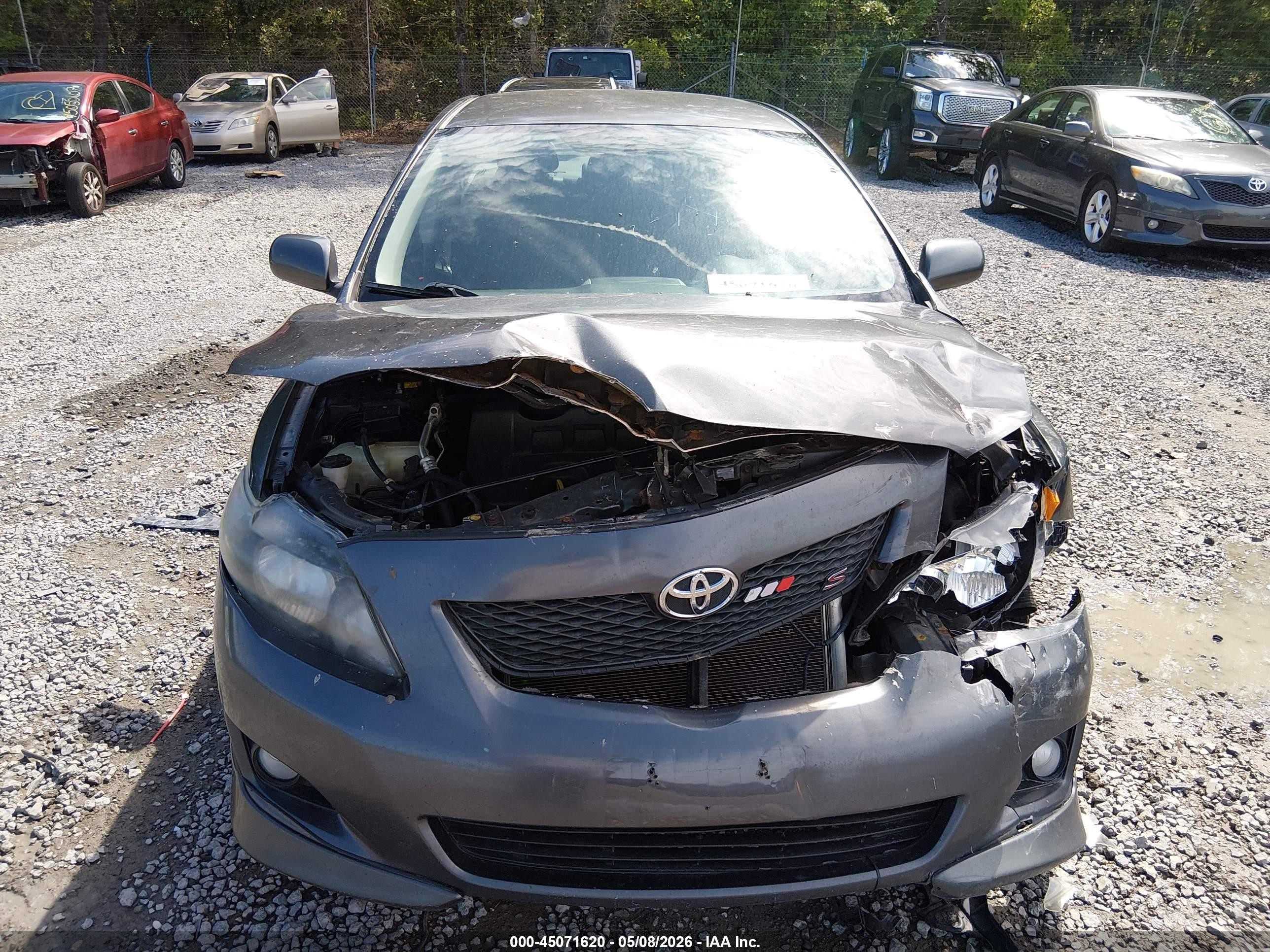 2010 Toyota Corolla S Gray vin: 1NXBU4EE9AZ380521