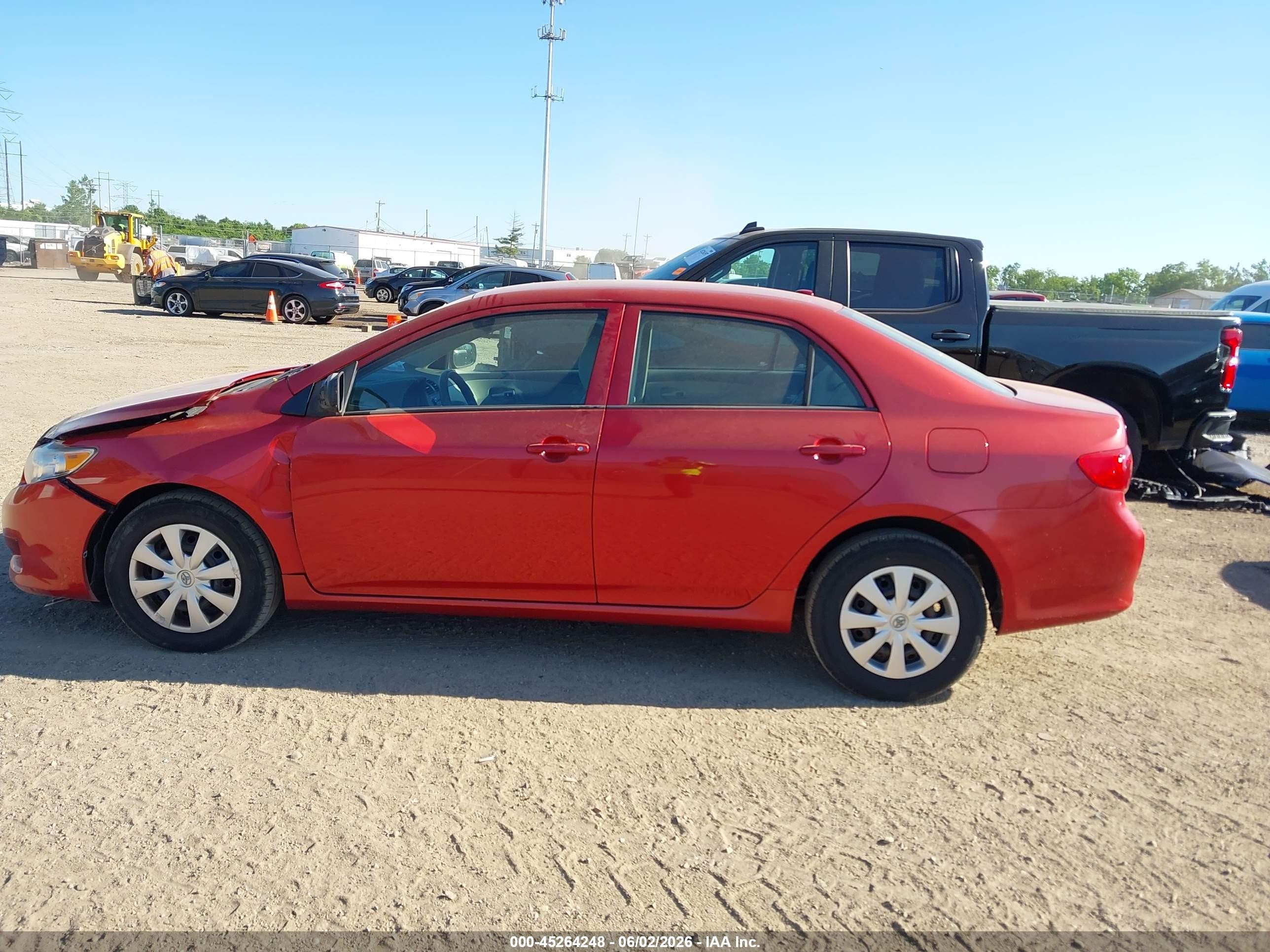 2010 Toyota Corolla Le Red vin: 1NXBU4EE9AZ384780