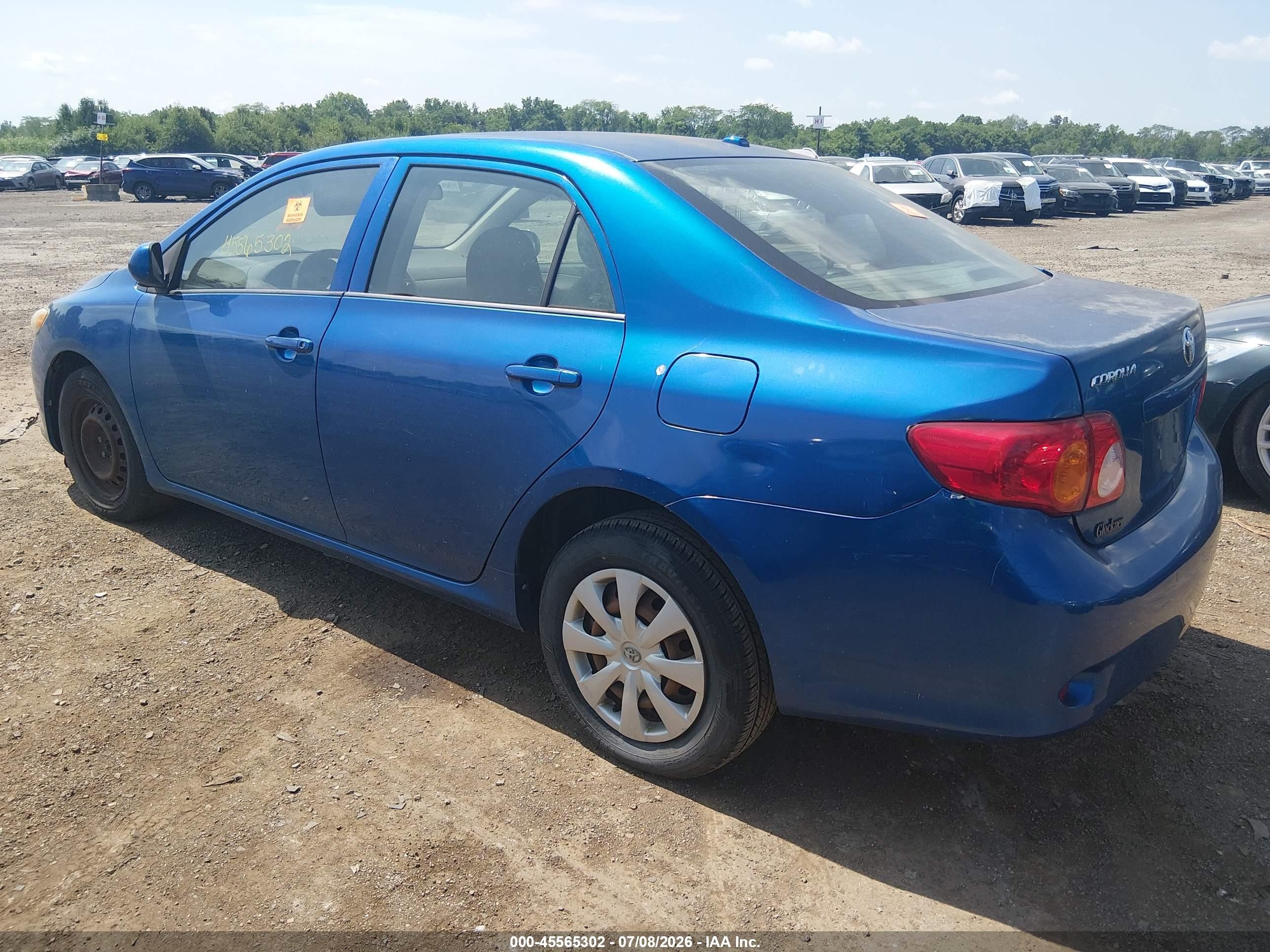 2010 Toyota Corolla Le Blue vin: 1NXBU4EEXAZ165472