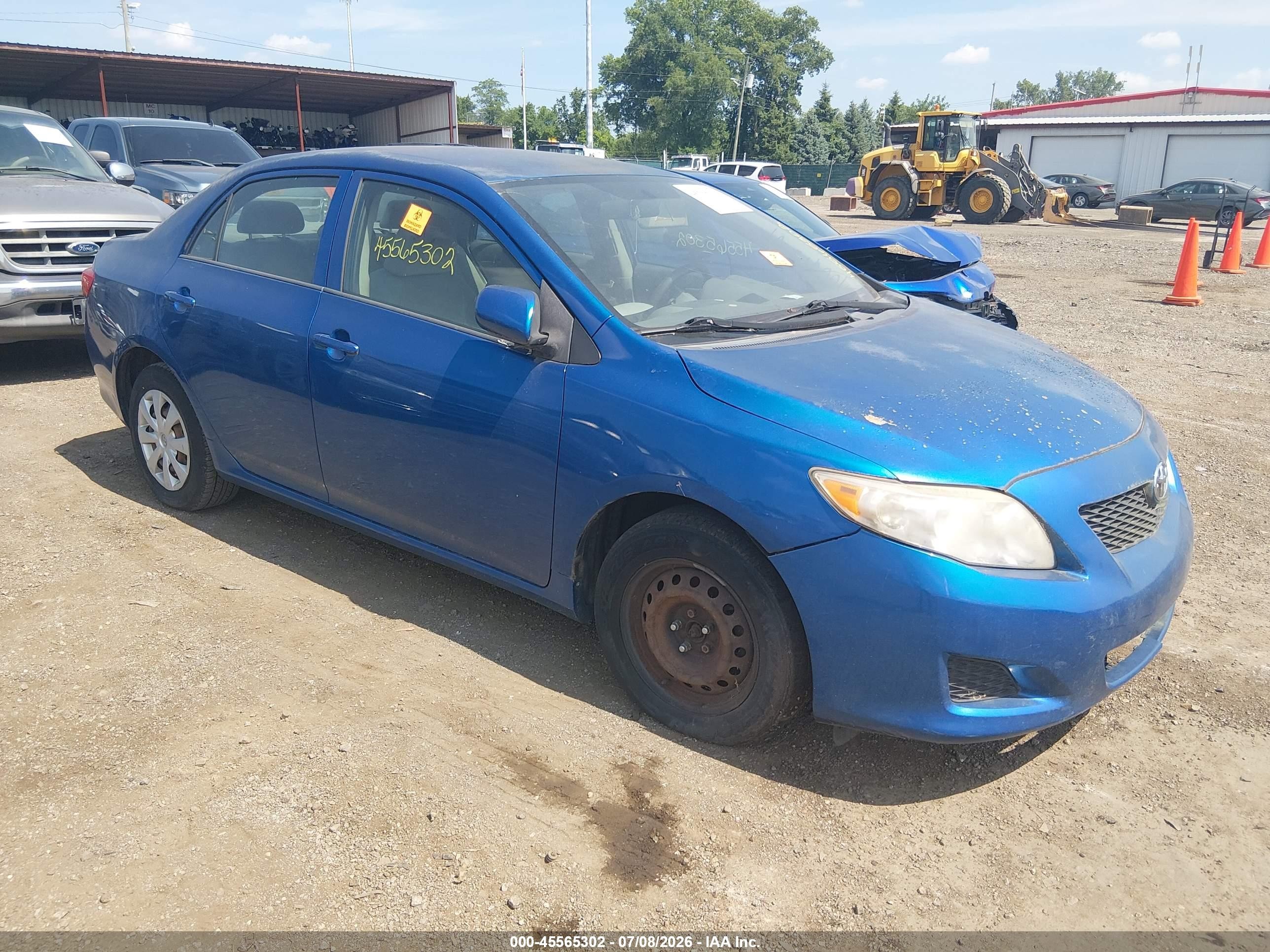 2010 Toyota Corolla Le Blue vin: 1NXBU4EEXAZ165472