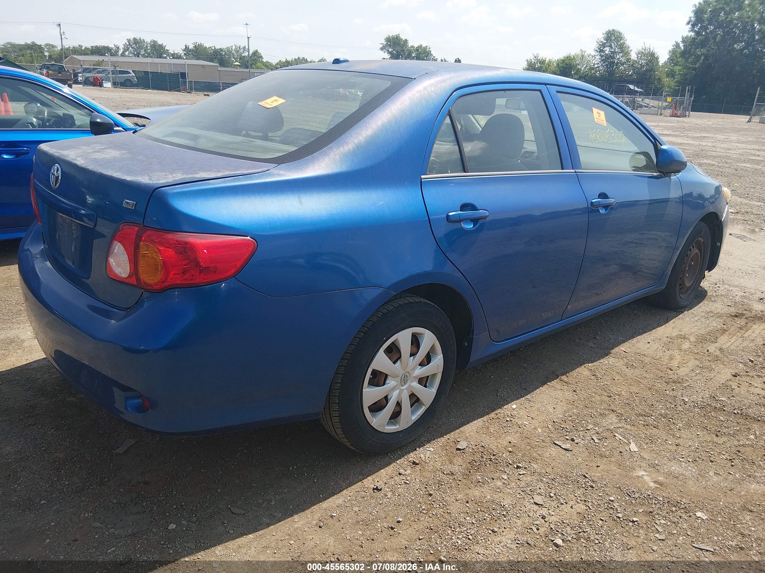 2010 Toyota Corolla Le Blue vin: 1NXBU4EEXAZ165472