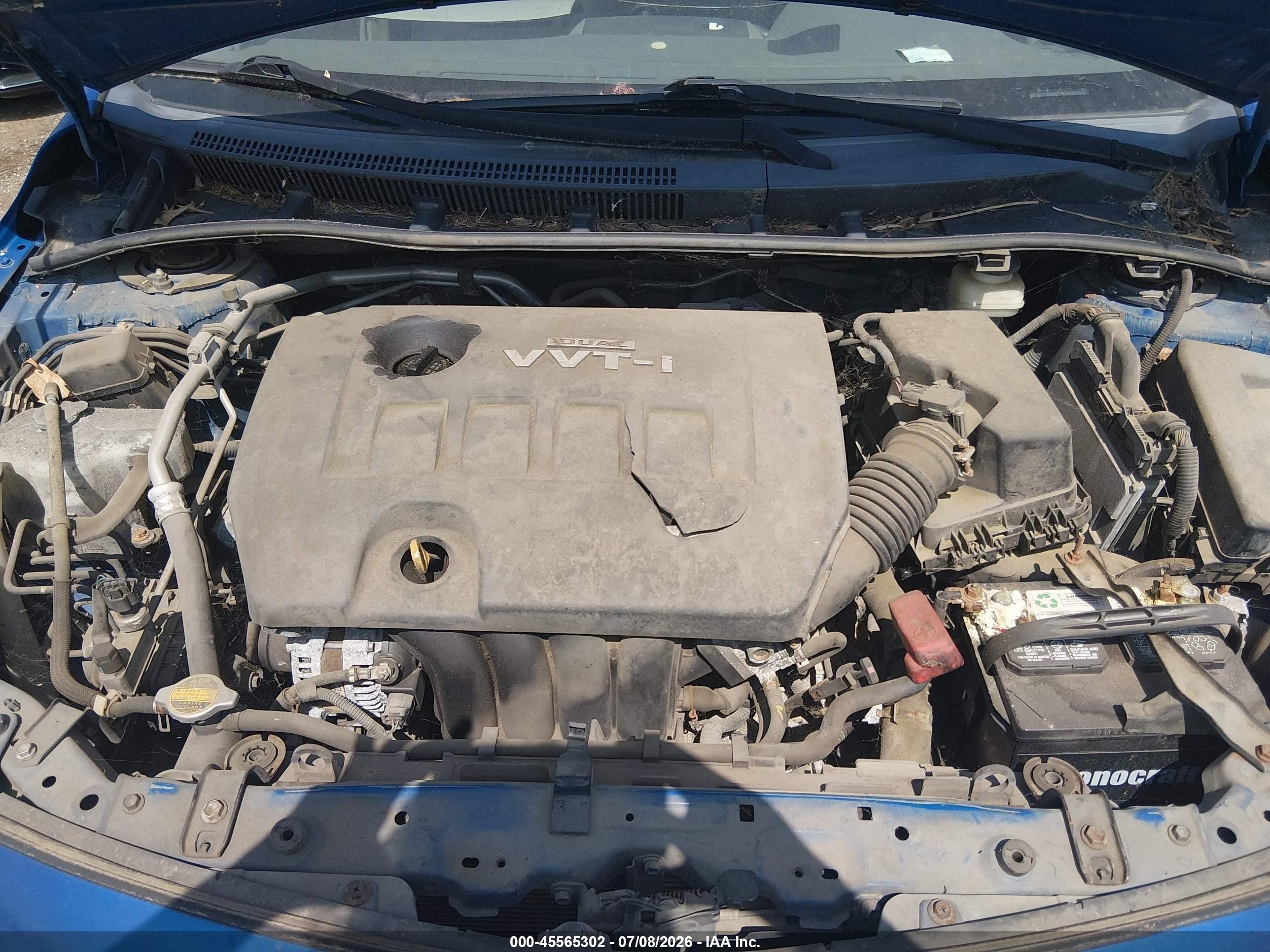 2010 Toyota Corolla Le Blue vin: 1NXBU4EEXAZ165472