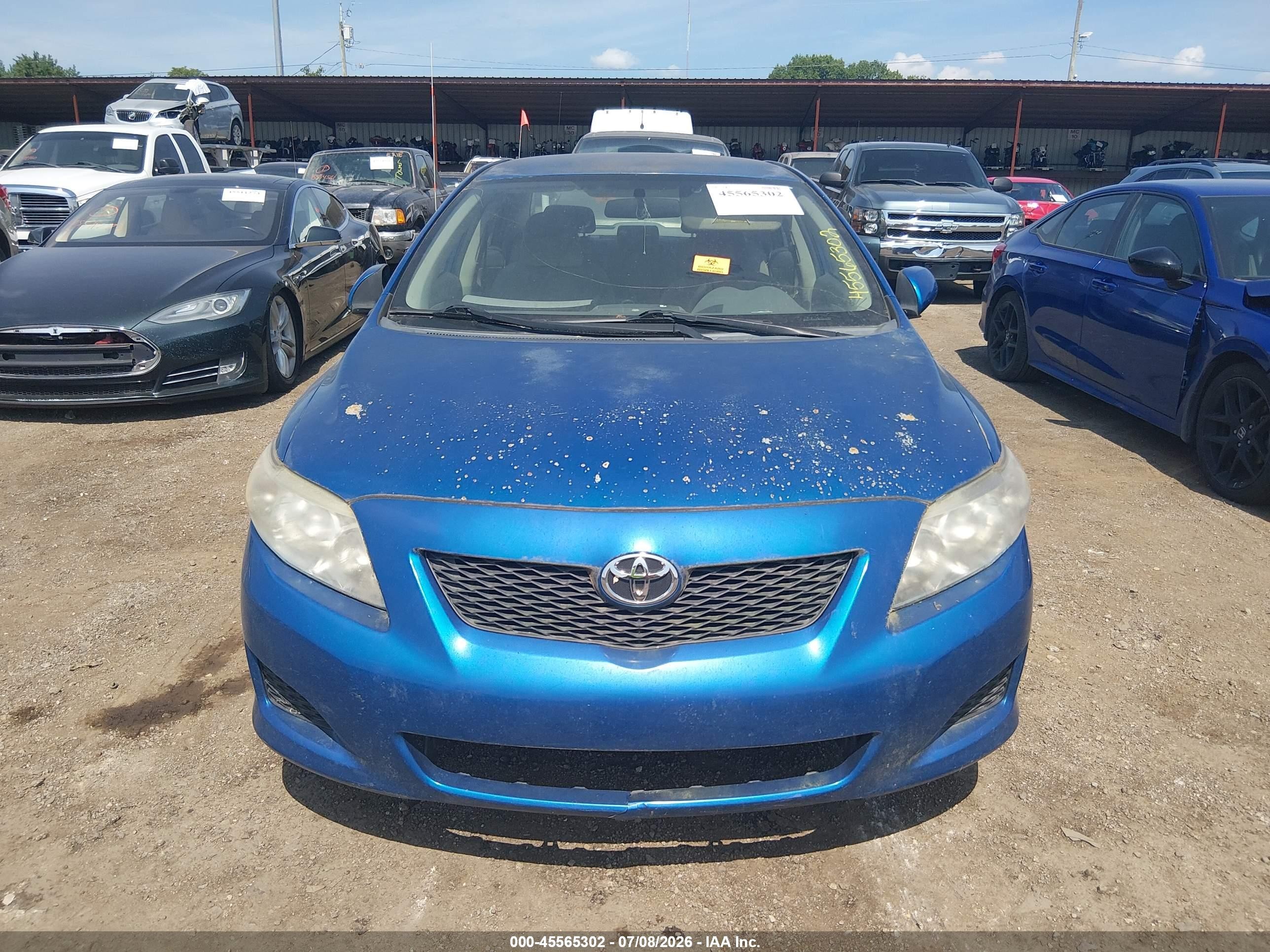 2010 Toyota Corolla Le Blue vin: 1NXBU4EEXAZ165472