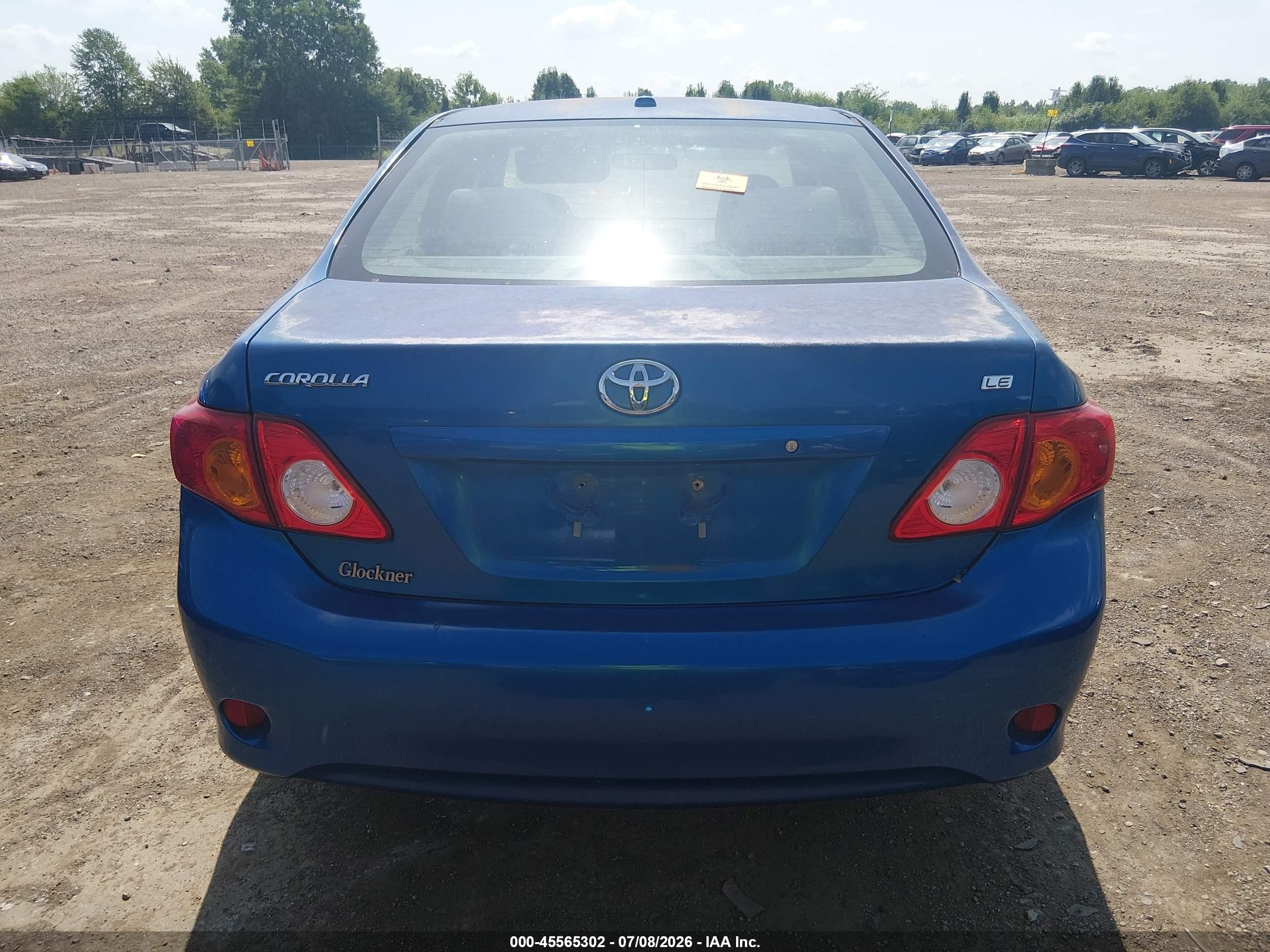 2010 Toyota Corolla Le Blue vin: 1NXBU4EEXAZ165472