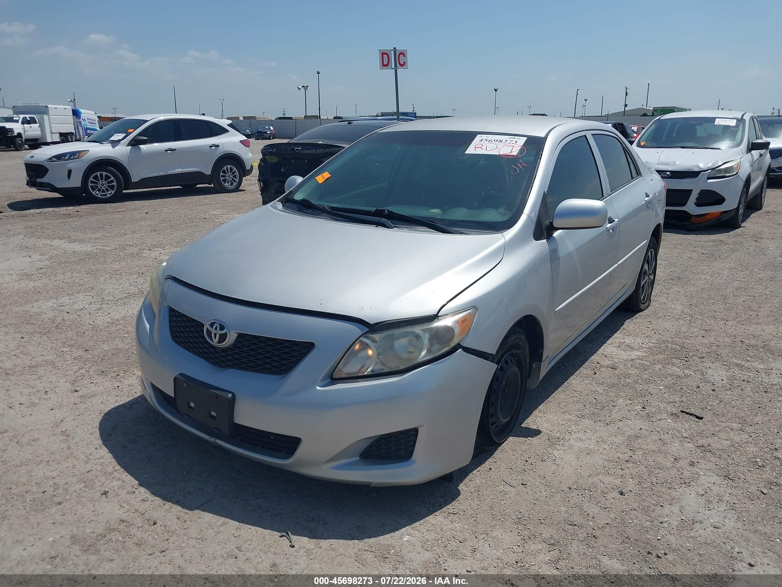 2010 Toyota Corolla Le Silver vin: 1NXBU4EEXAZ166315