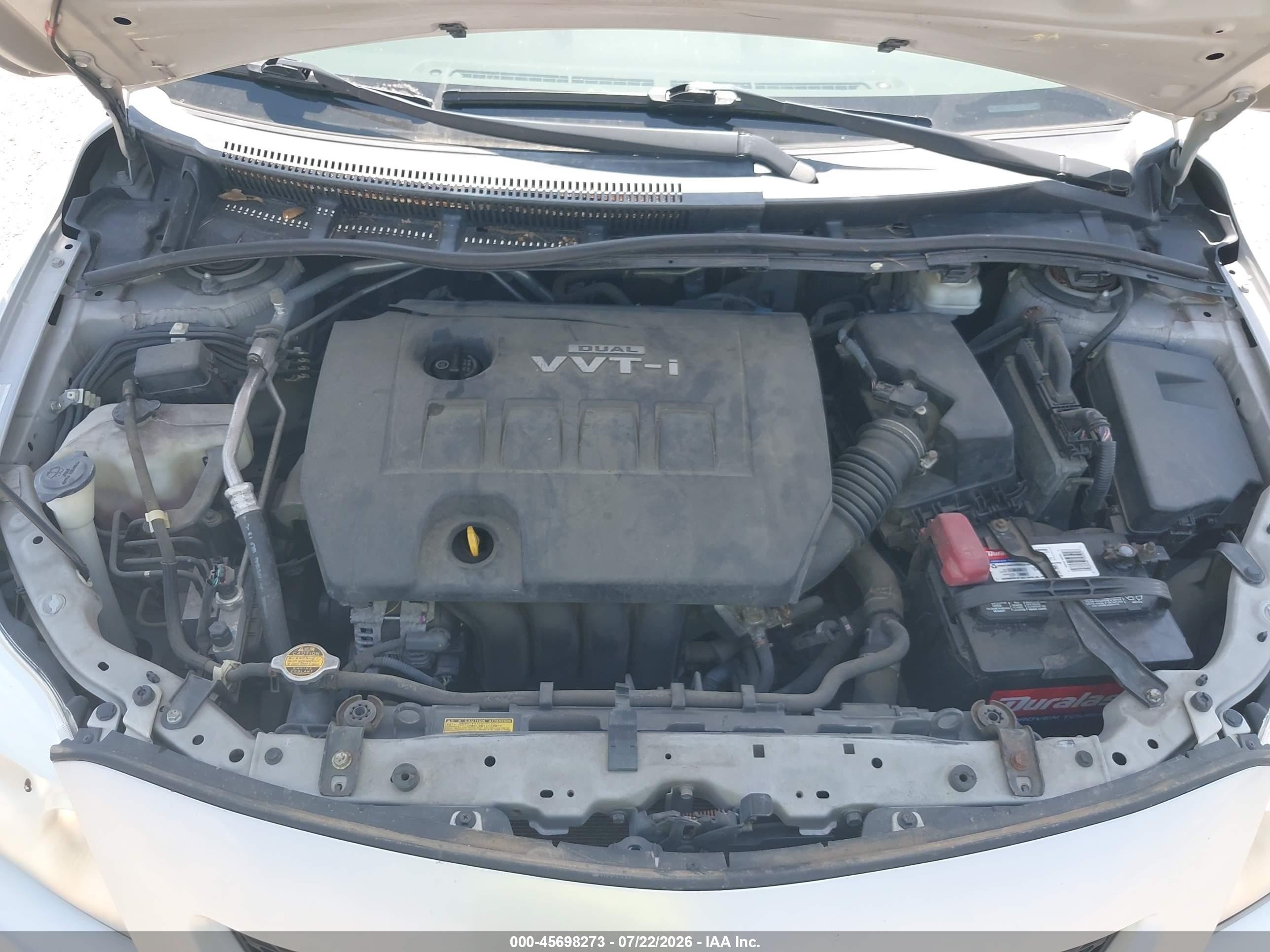 2010 Toyota Corolla Le Silver vin: 1NXBU4EEXAZ166315