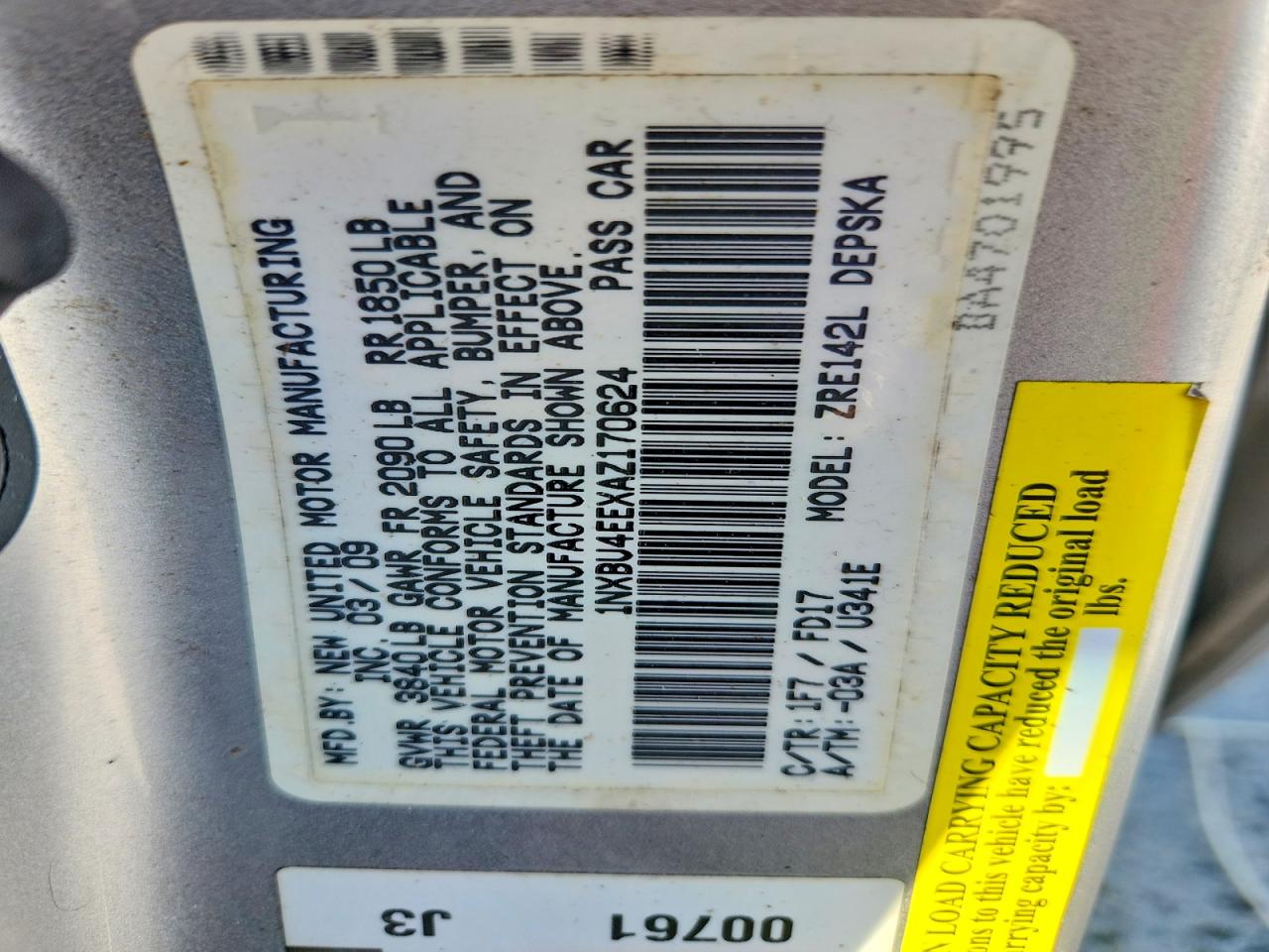 2010 Toyota Corolla S Silver vin: 1NXBU4EEXAZ170624