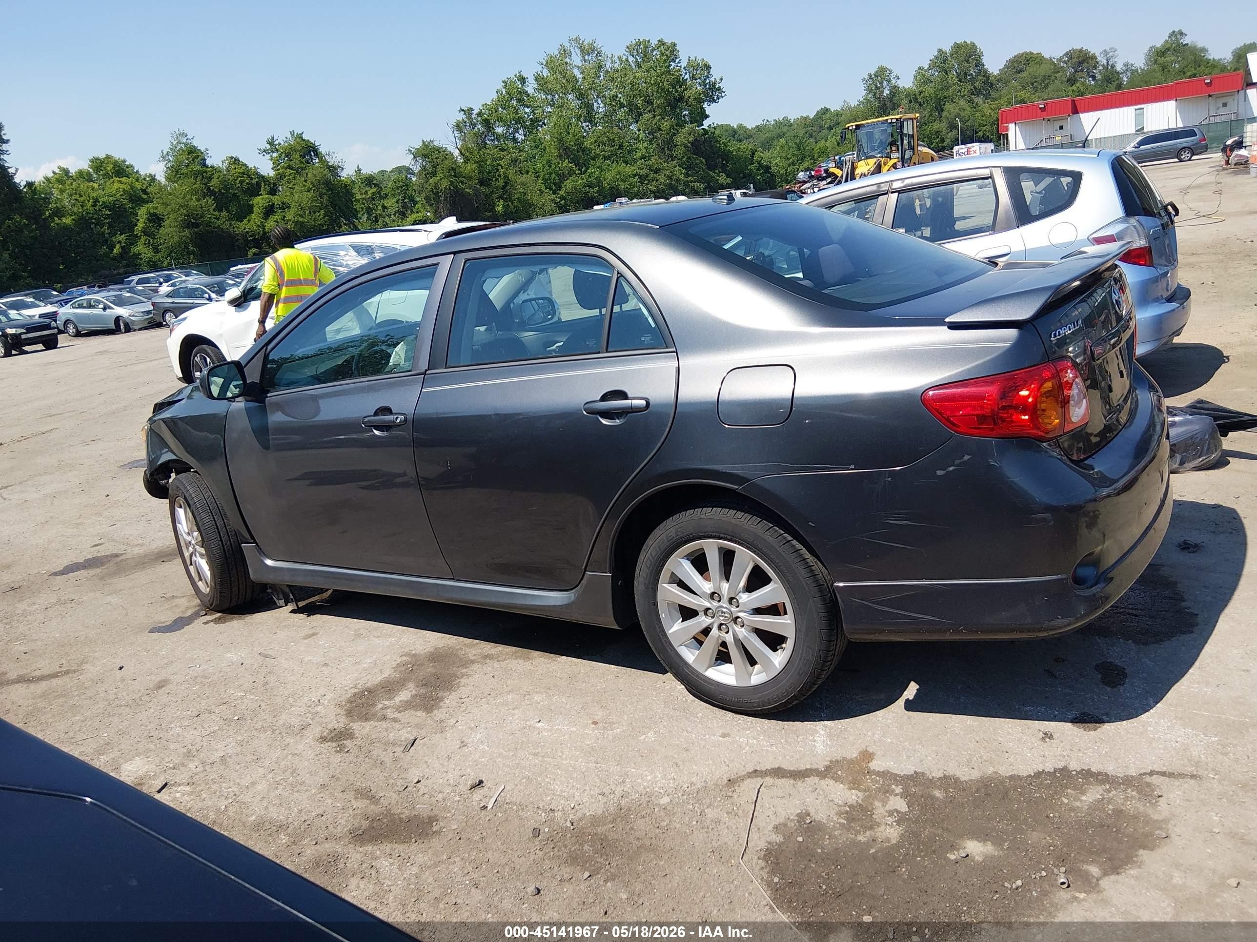 2010 Toyota Corolla S Gray vin: 1NXBU4EEXAZ172907