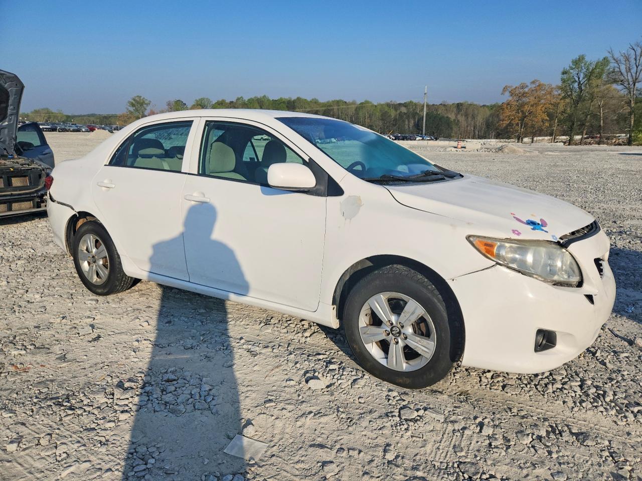 2010 Toyota Corolla Le White vin: 1NXBU4EEXAZ176763