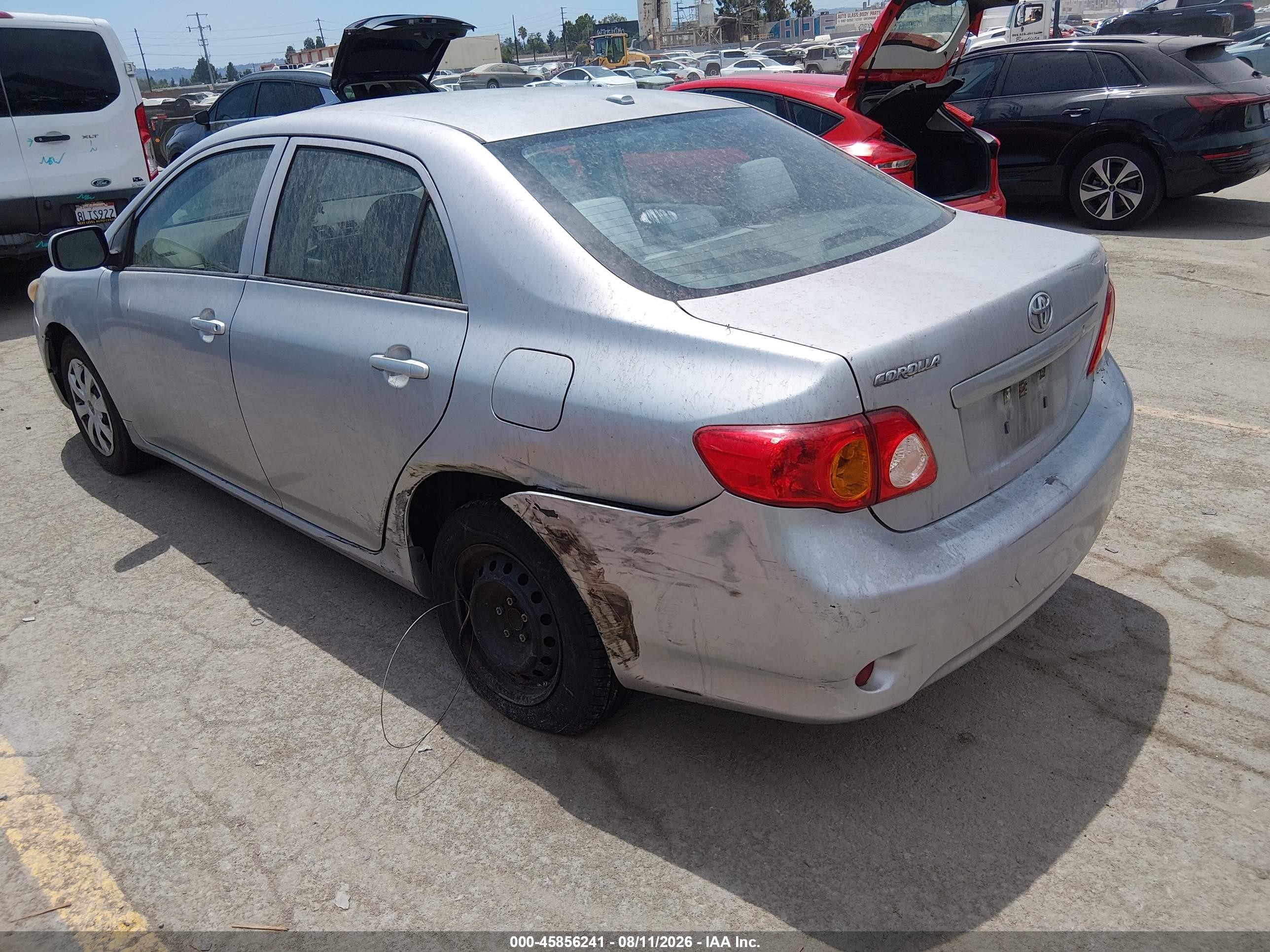 2010 Toyota Corolla Le White vin: 1NXBU4EEXAZ190274