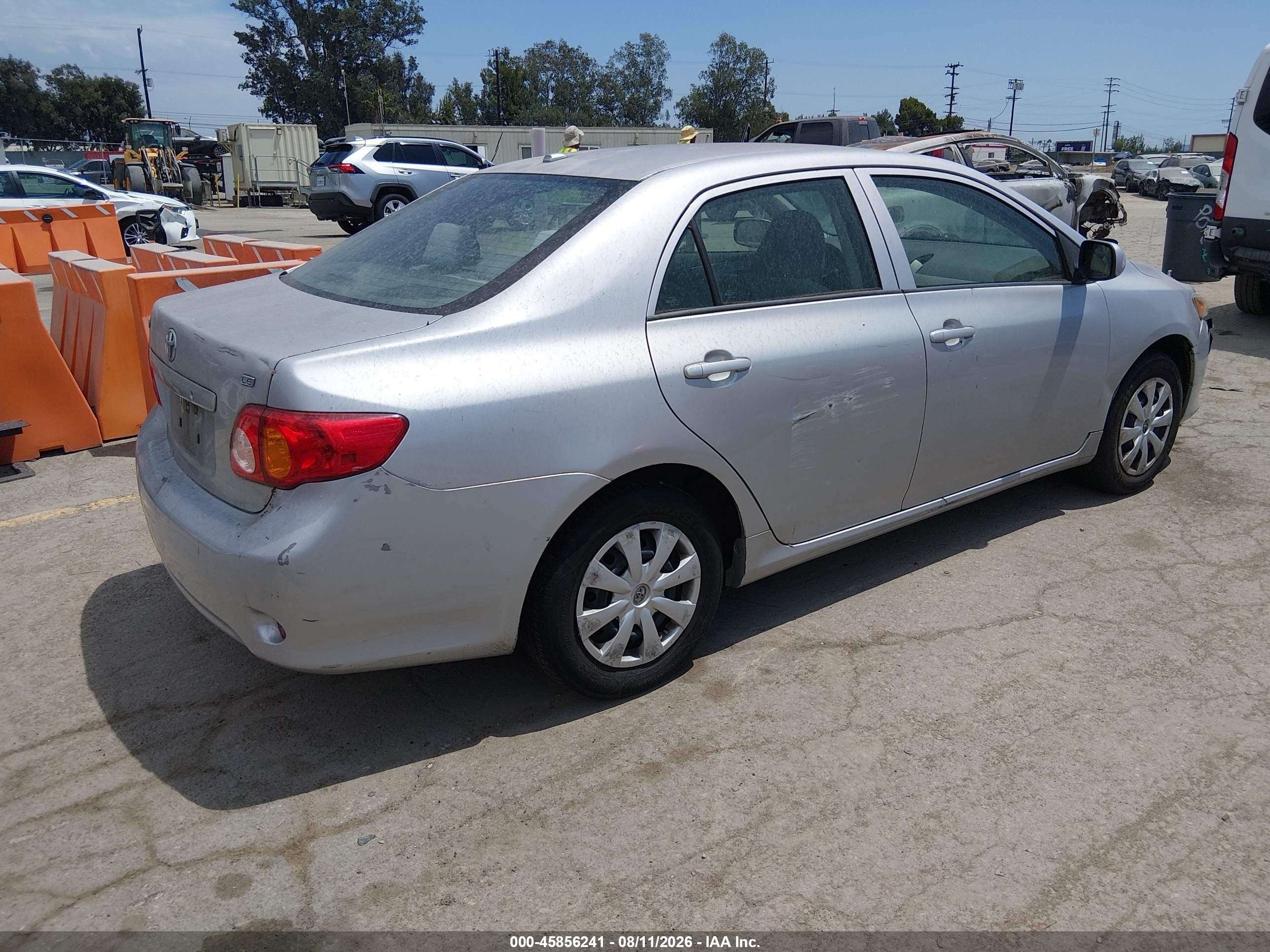 2010 Toyota Corolla Le White vin: 1NXBU4EEXAZ190274
