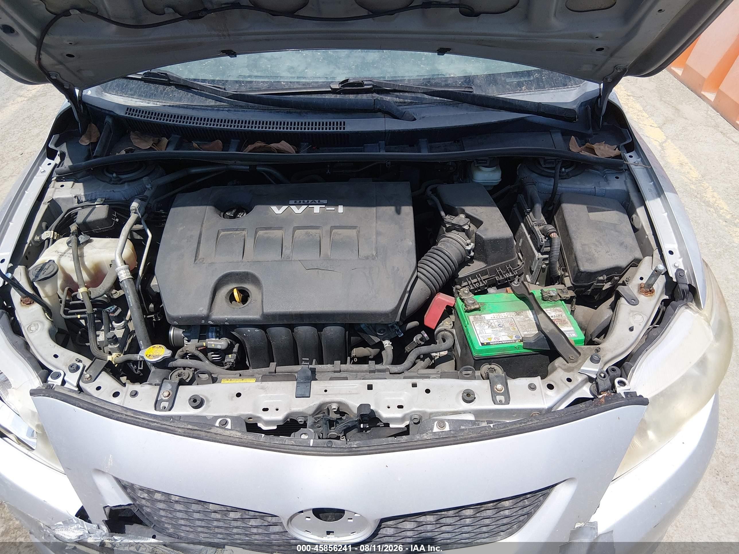 2010 Toyota Corolla Le White vin: 1NXBU4EEXAZ190274
