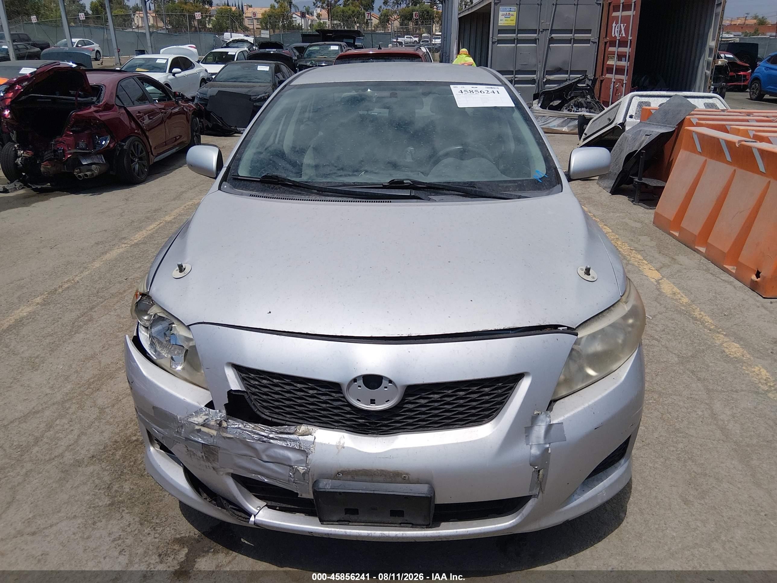 2010 Toyota Corolla Le White vin: 1NXBU4EEXAZ190274