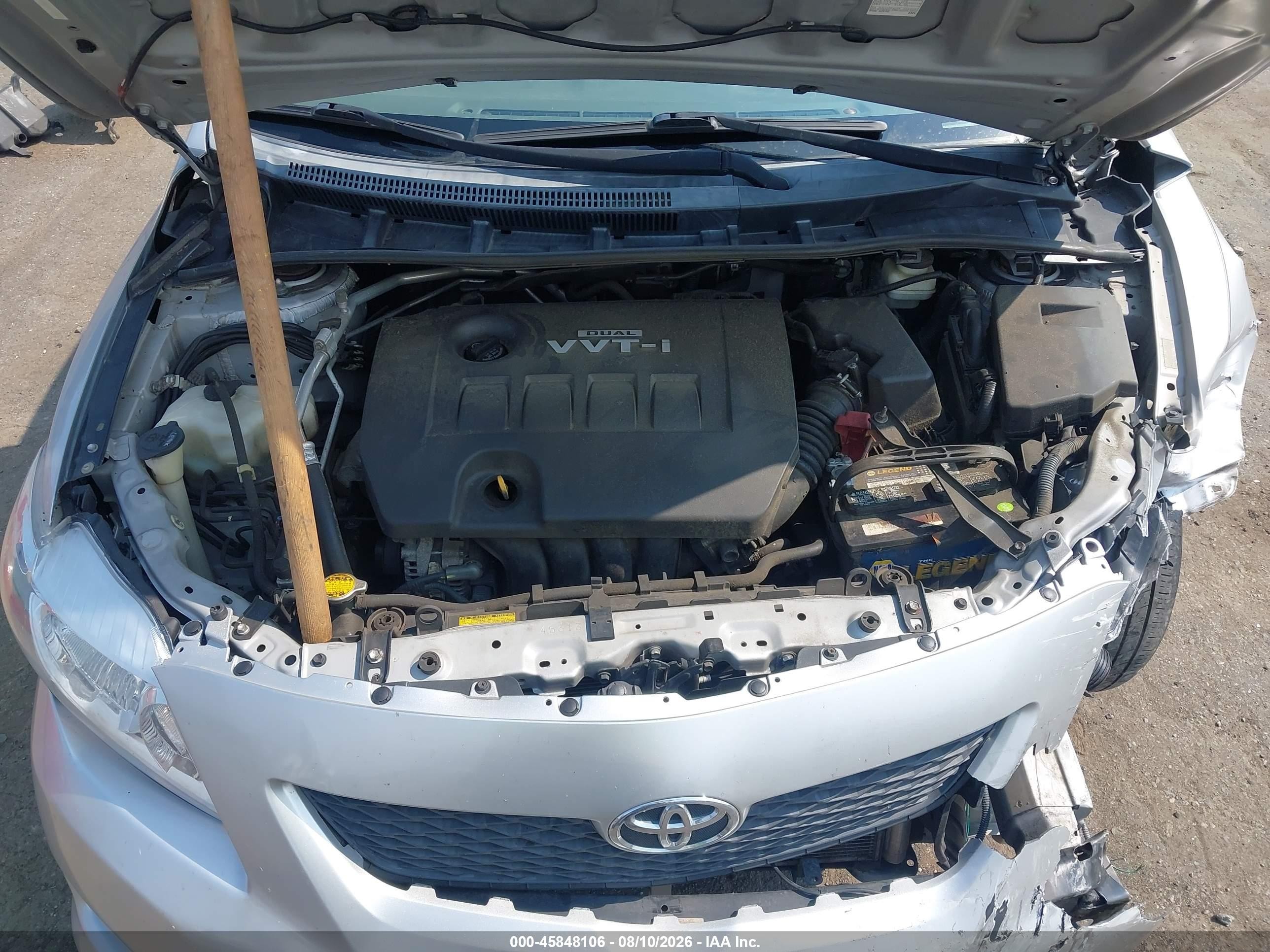 2010 Toyota Corolla S/le/xle Silver vin: 1NXBU4EEXAZ204447