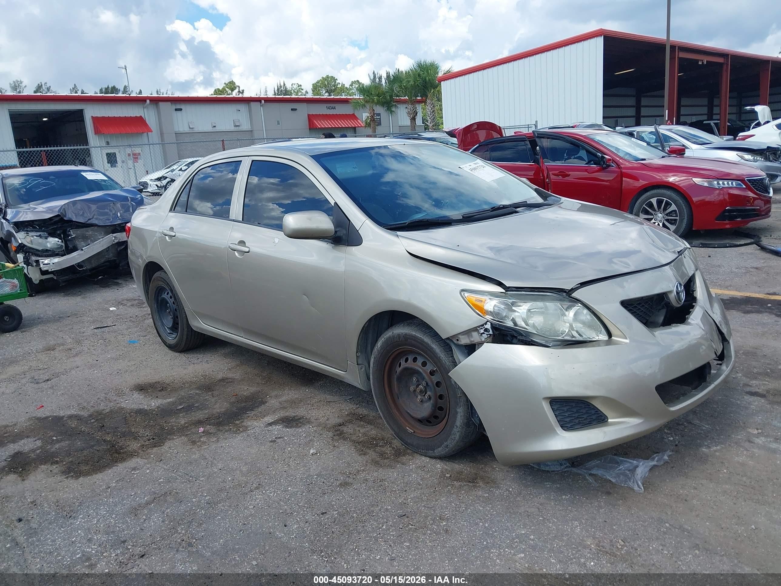 2010 Toyota Corolla Le Cream vin: 1NXBU4EEXAZ205548