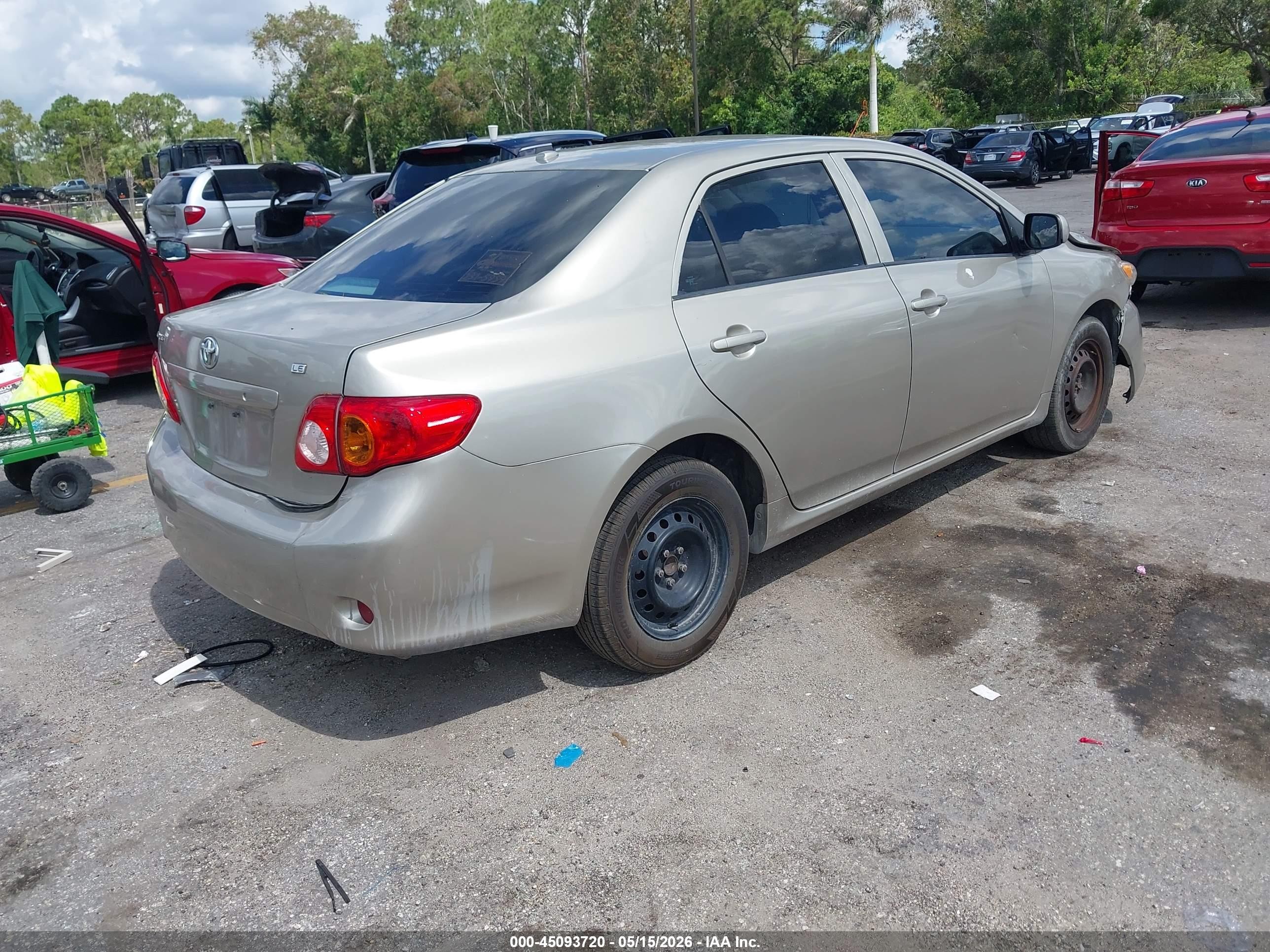 2010 Toyota Corolla Le Cream vin: 1NXBU4EEXAZ205548