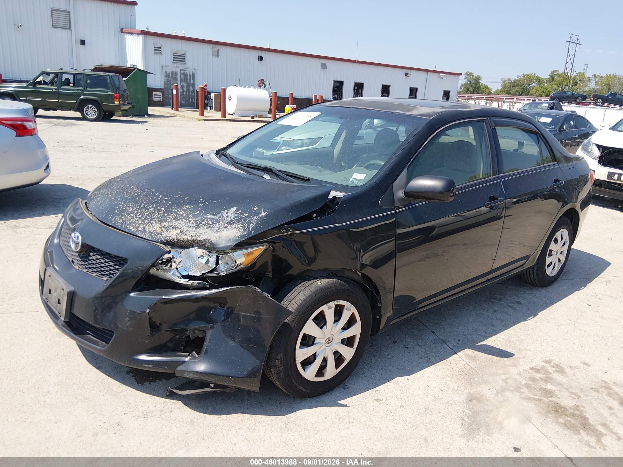 2010 Toyota Corolla Le Черный vin: 1NXBU4EEXAZ230840