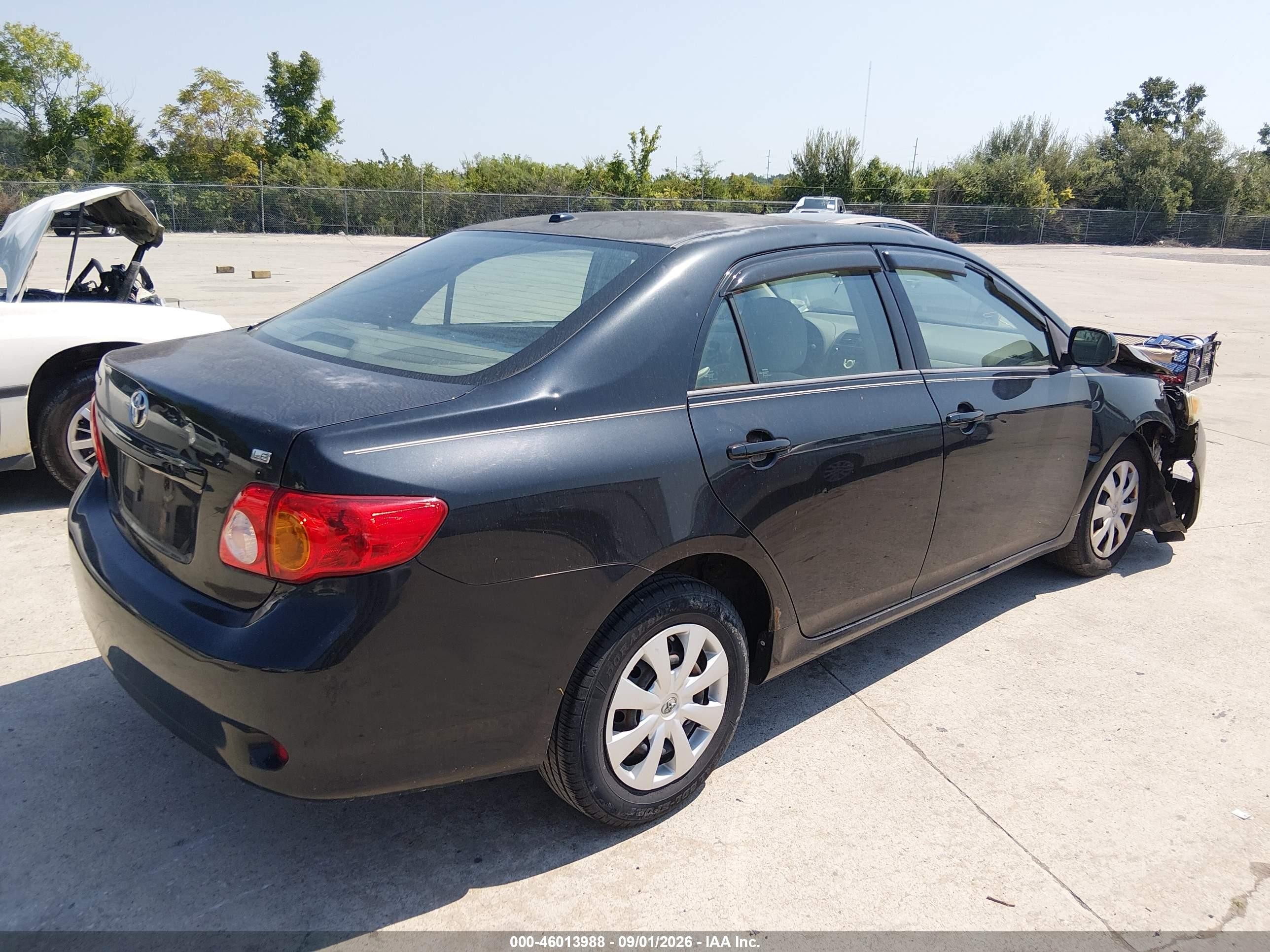 2010 Toyota Corolla Le Черный vin: 1NXBU4EEXAZ230840