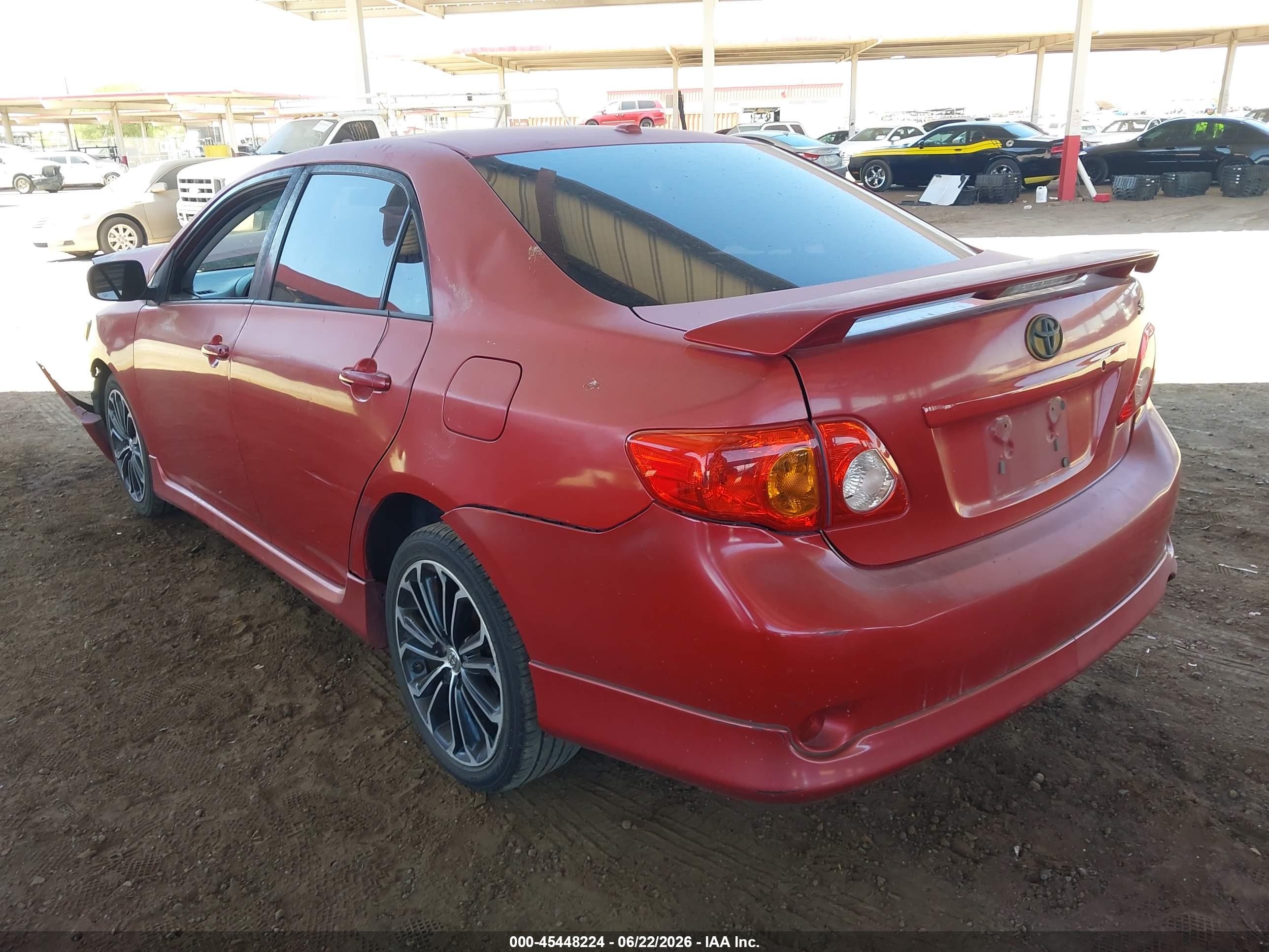 2010 Toyota Corolla S Red vin: 1NXBU4EEXAZ236251