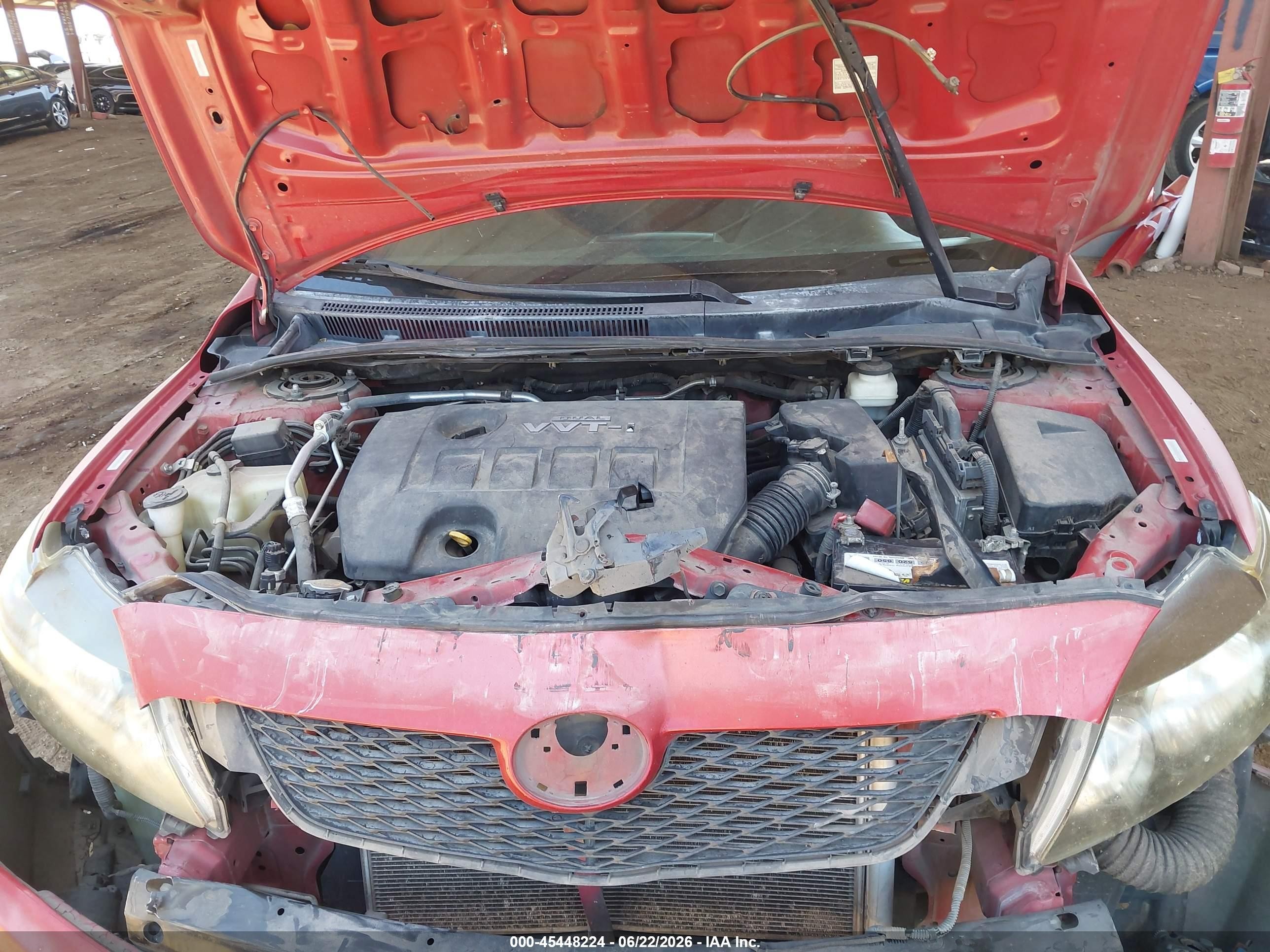 2010 Toyota Corolla S Red vin: 1NXBU4EEXAZ236251